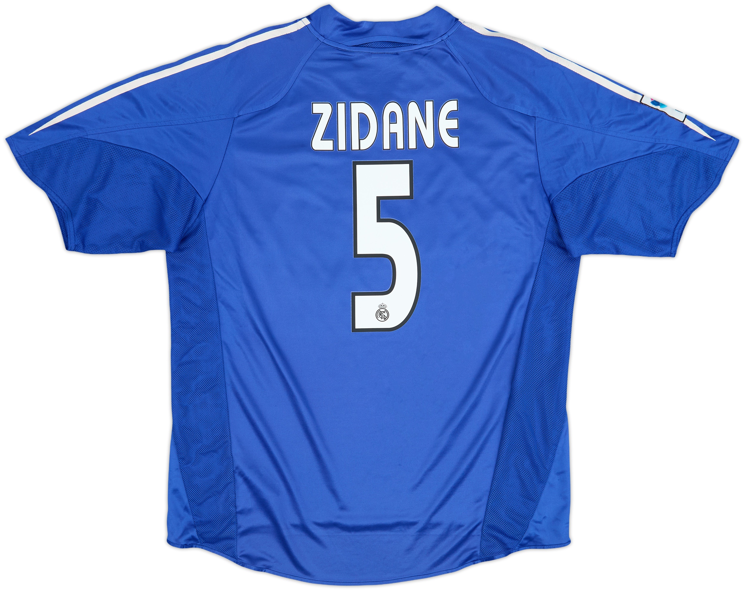 Camisa Real Madrid 2003/04 Uniforme 1 Zinedine Zidane #5 - La Liga