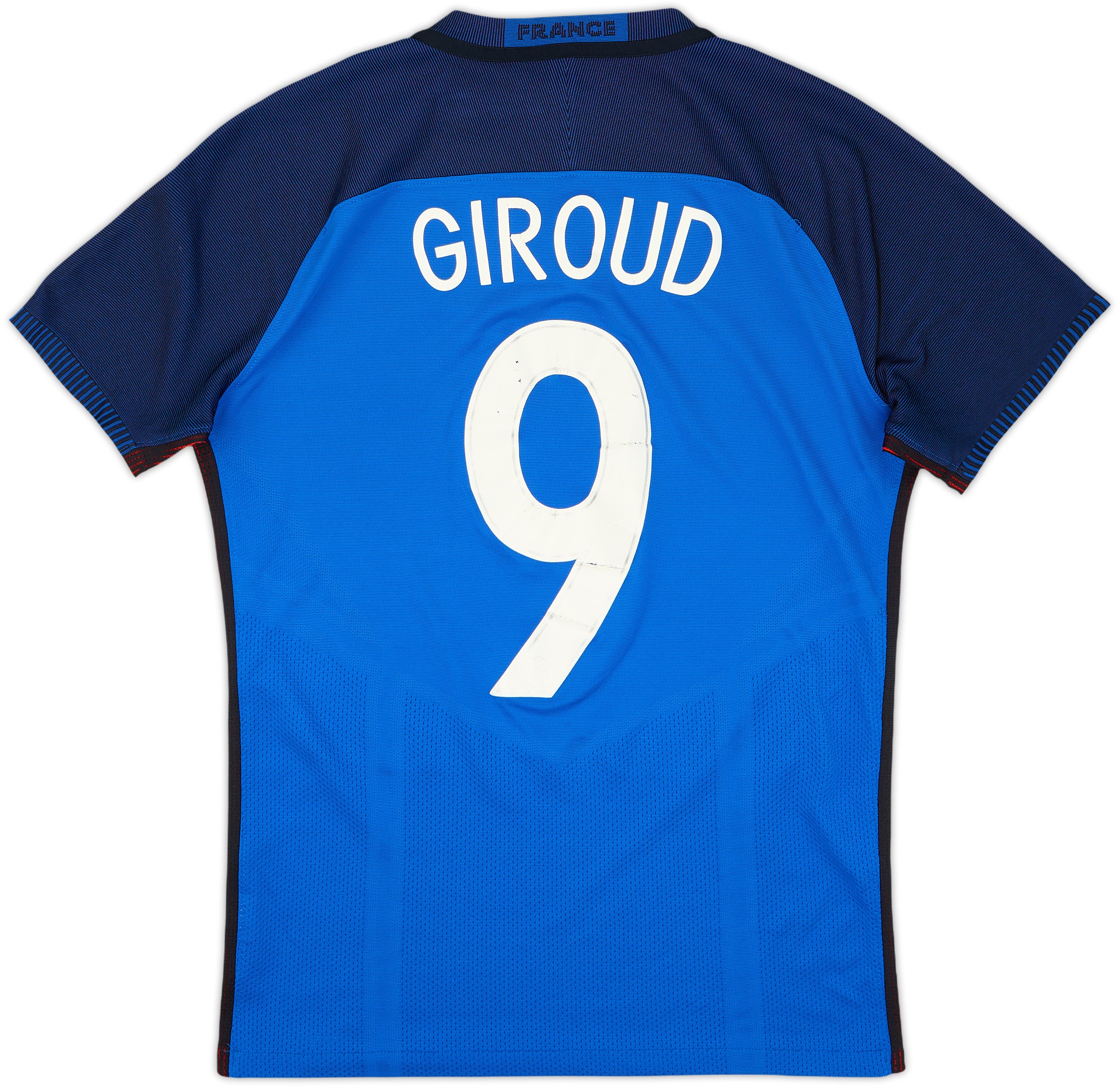 2016-17 France Authentic Home Shirt Giroud #9 - 6/10 - (S)