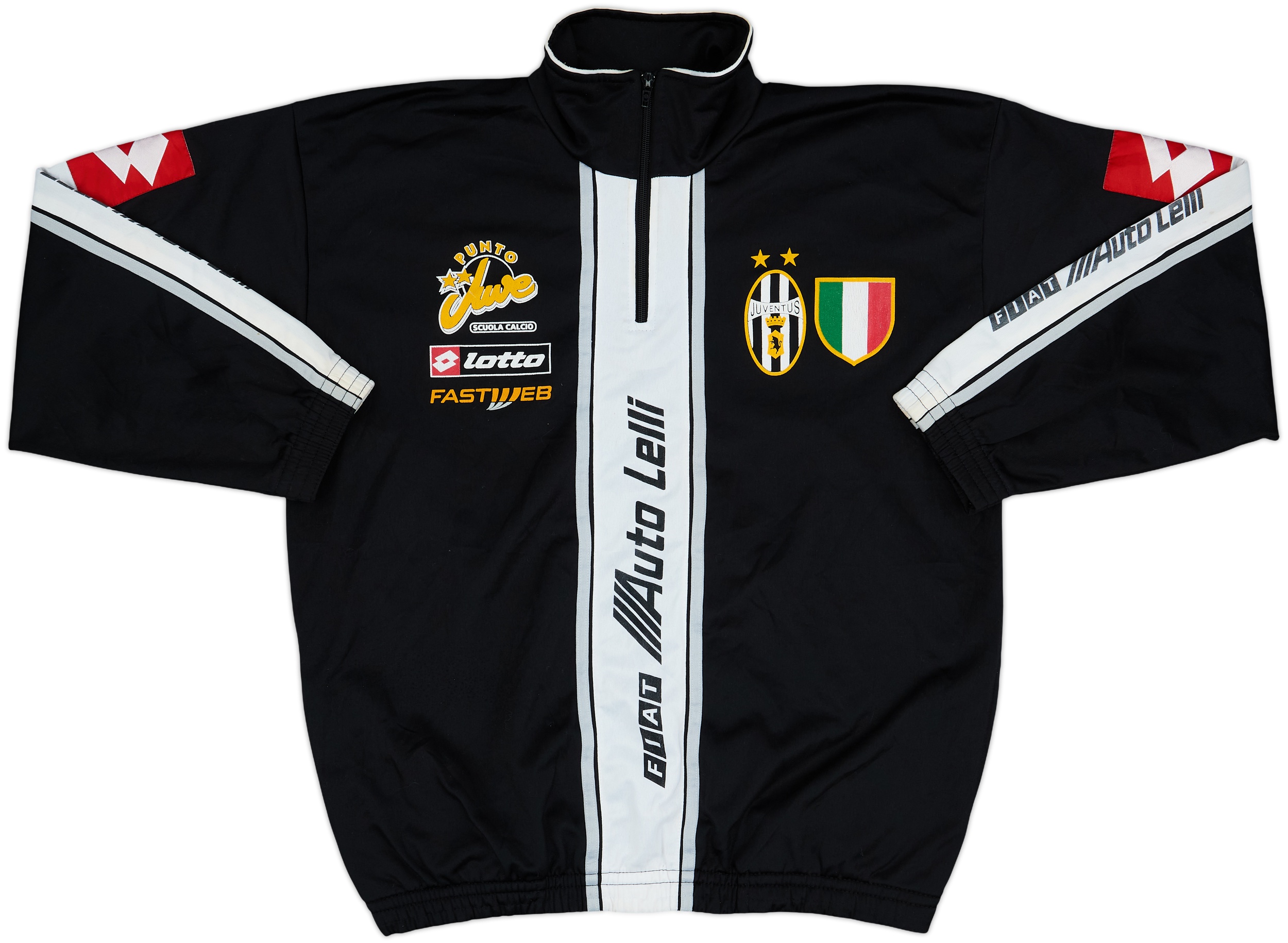 2002-03 Juventus Lotto Scuola Calcio 1/4 Zip Sudadera de chándal