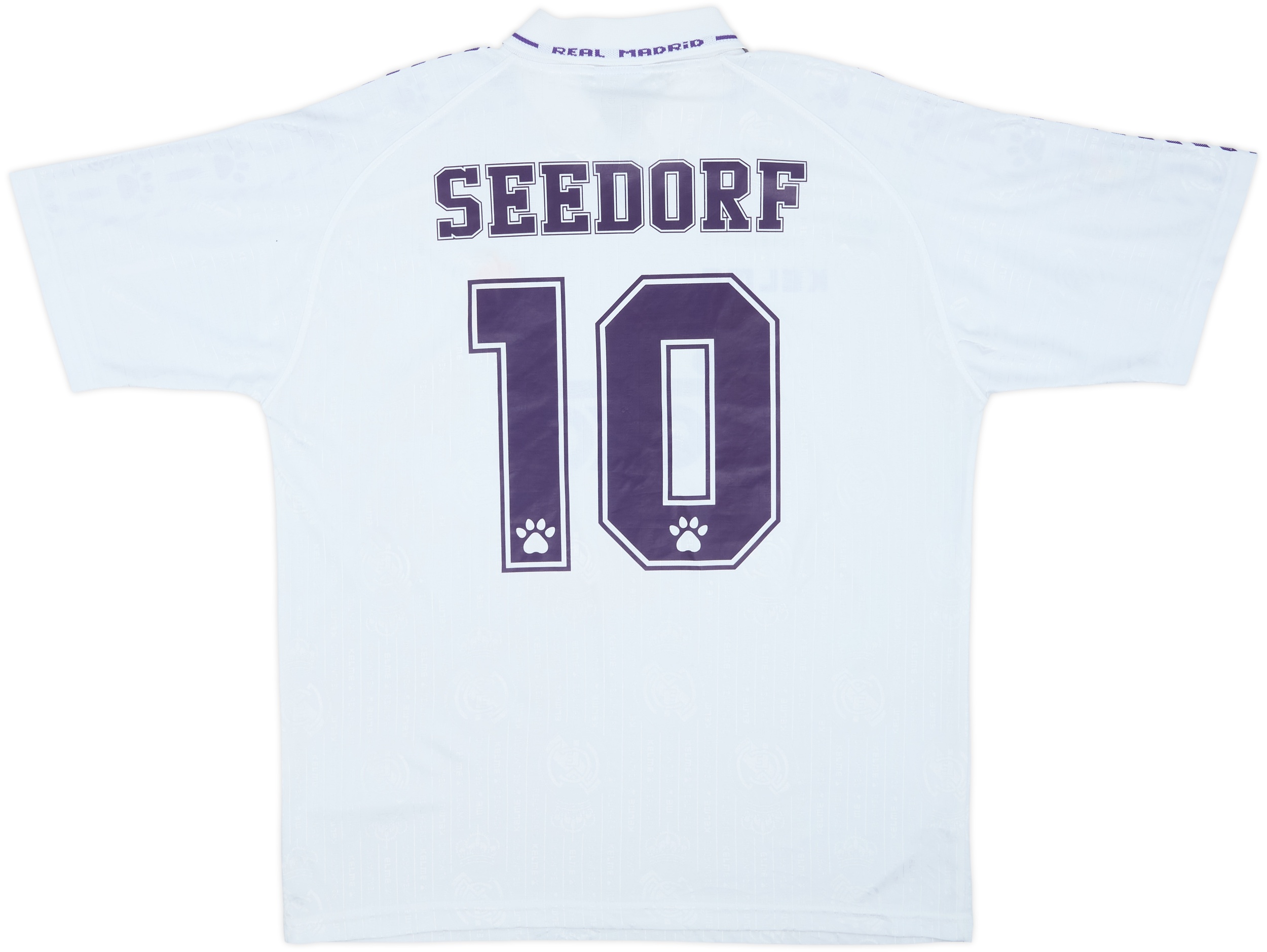 レアル・マドリード SEEDORF 10 シャツ XL ユニフォーム 1996-97 Real Madrid Home Shirt Seedorf #10 - 9/10 - (XL)