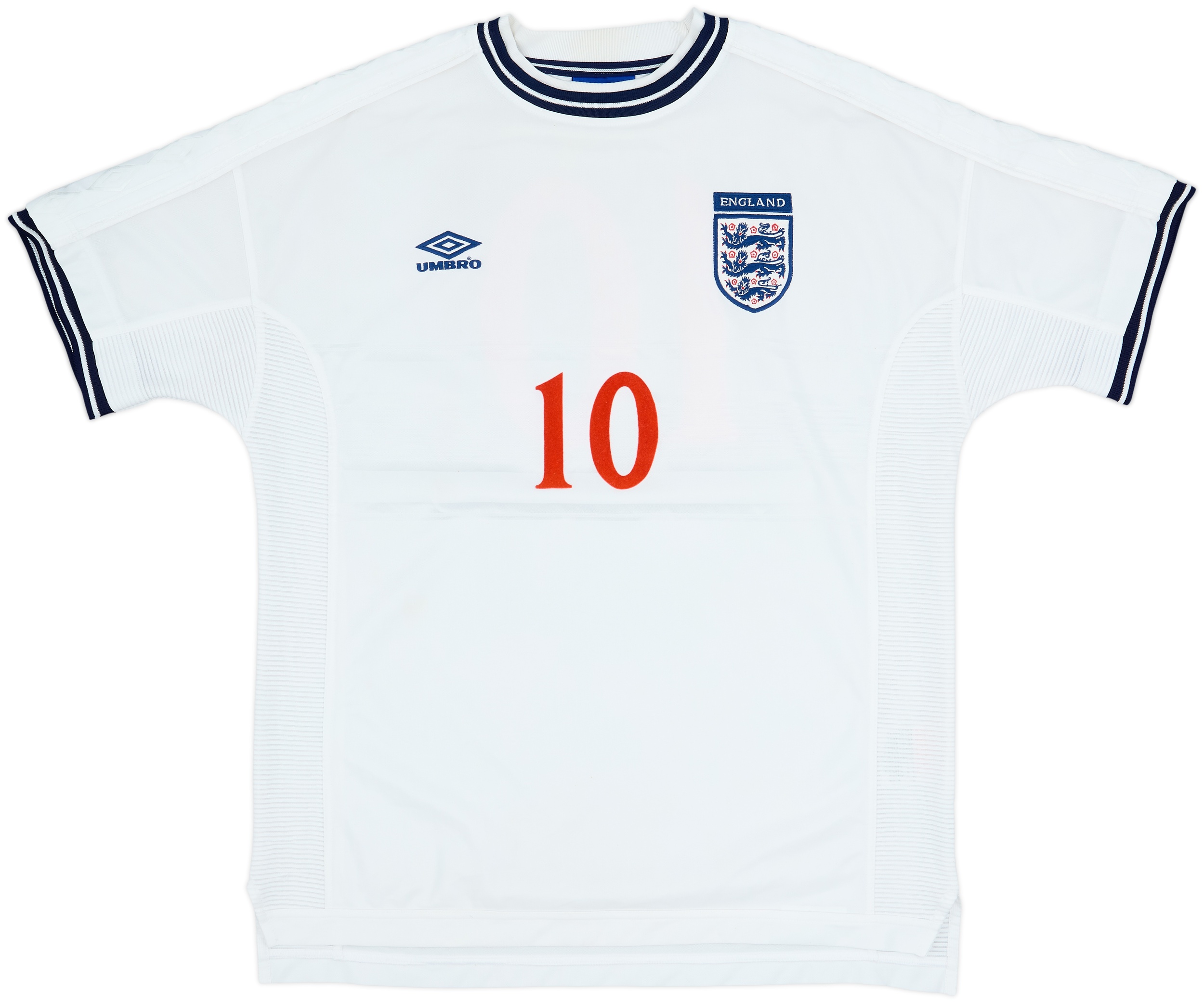 ウェア UMBRO England national team XLsize 1999-01 England Home Shirt #10 - 9/10 - (XL)
