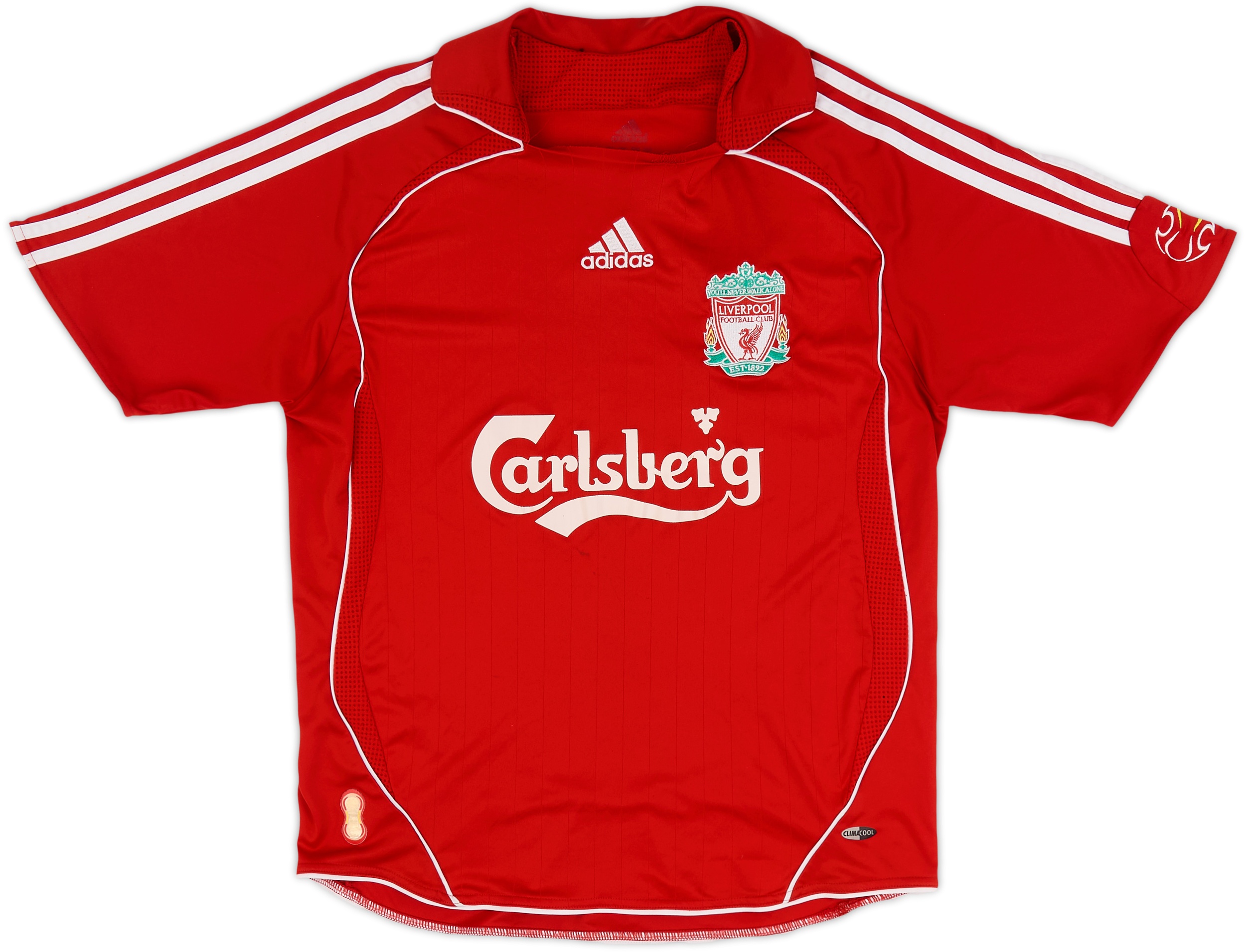 2006-08 Liverpool Home Shirt - 6/10 - (L.Boys)