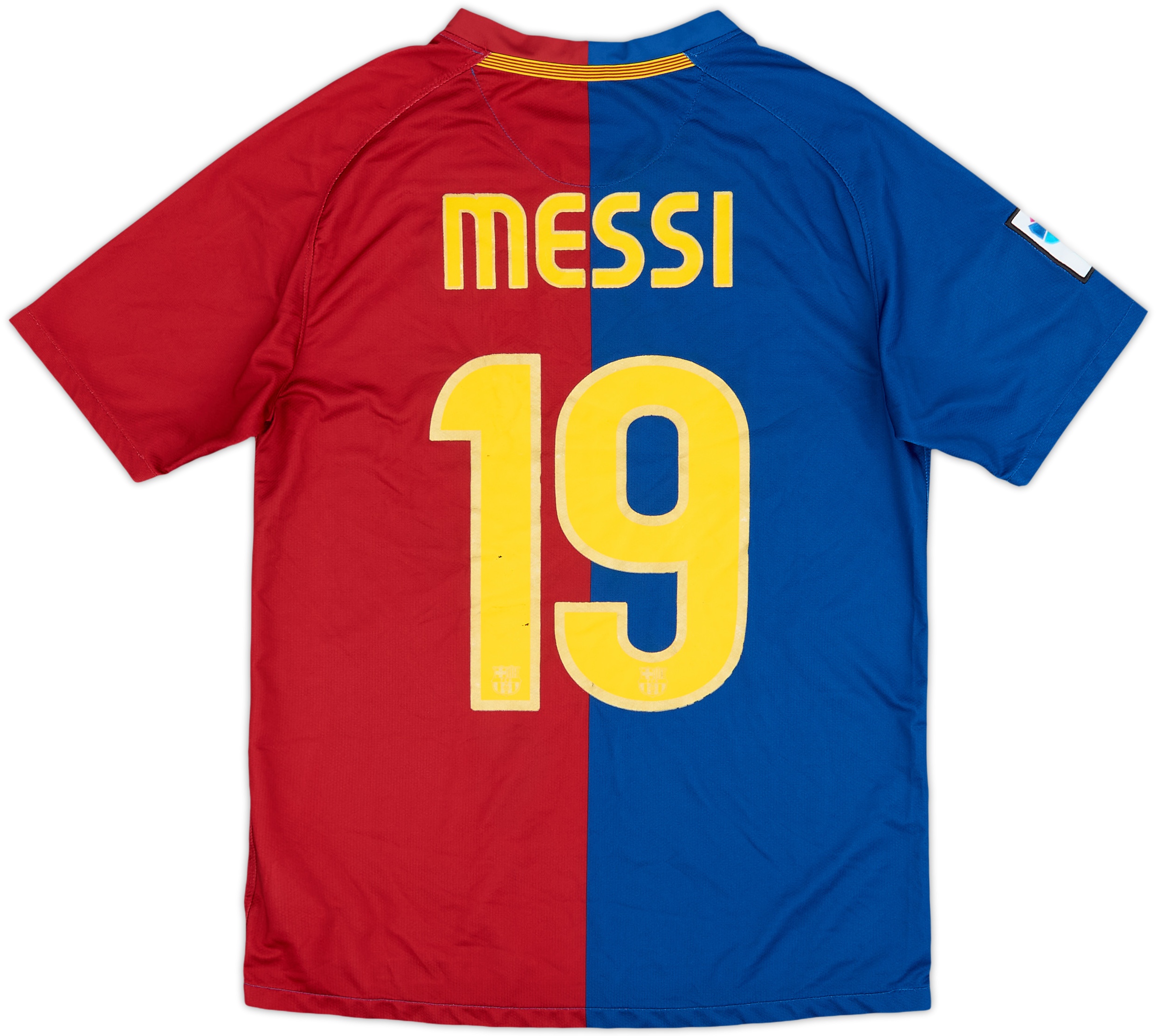 FC Barcelona Messi 19 シャツ Lサイズ 希少 古着 2008-09 Barcelona Home Shirt Messi #19 - 6/10 - (XL.Boys)