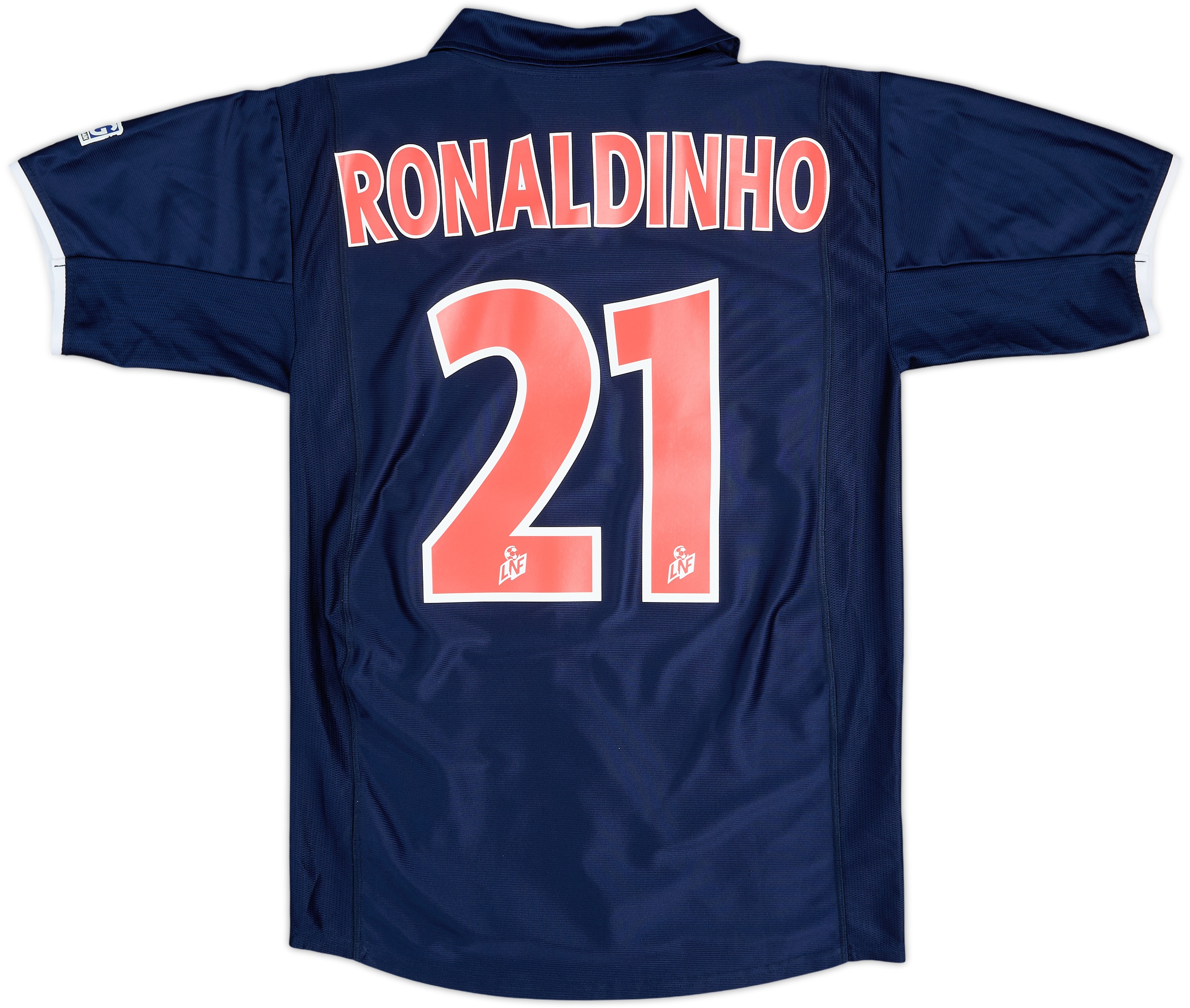 2001-02 Paris Saint-Germain Home Shirt Ronaldinho #21 - 8/10 - (XL