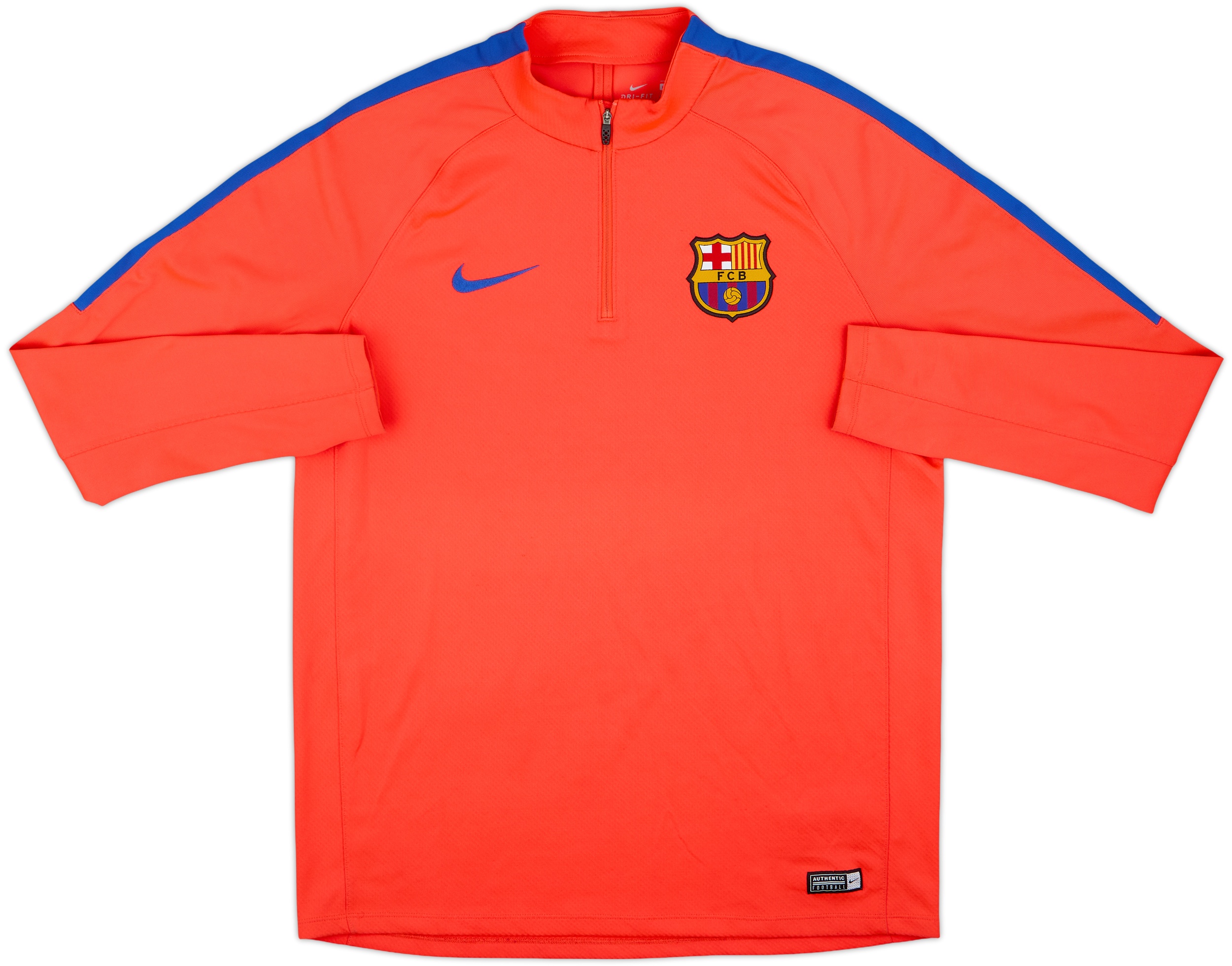 づっこ① 2016-17 Barcelona Nike 1/4 Zip Drill Top - 7/10 - (L)