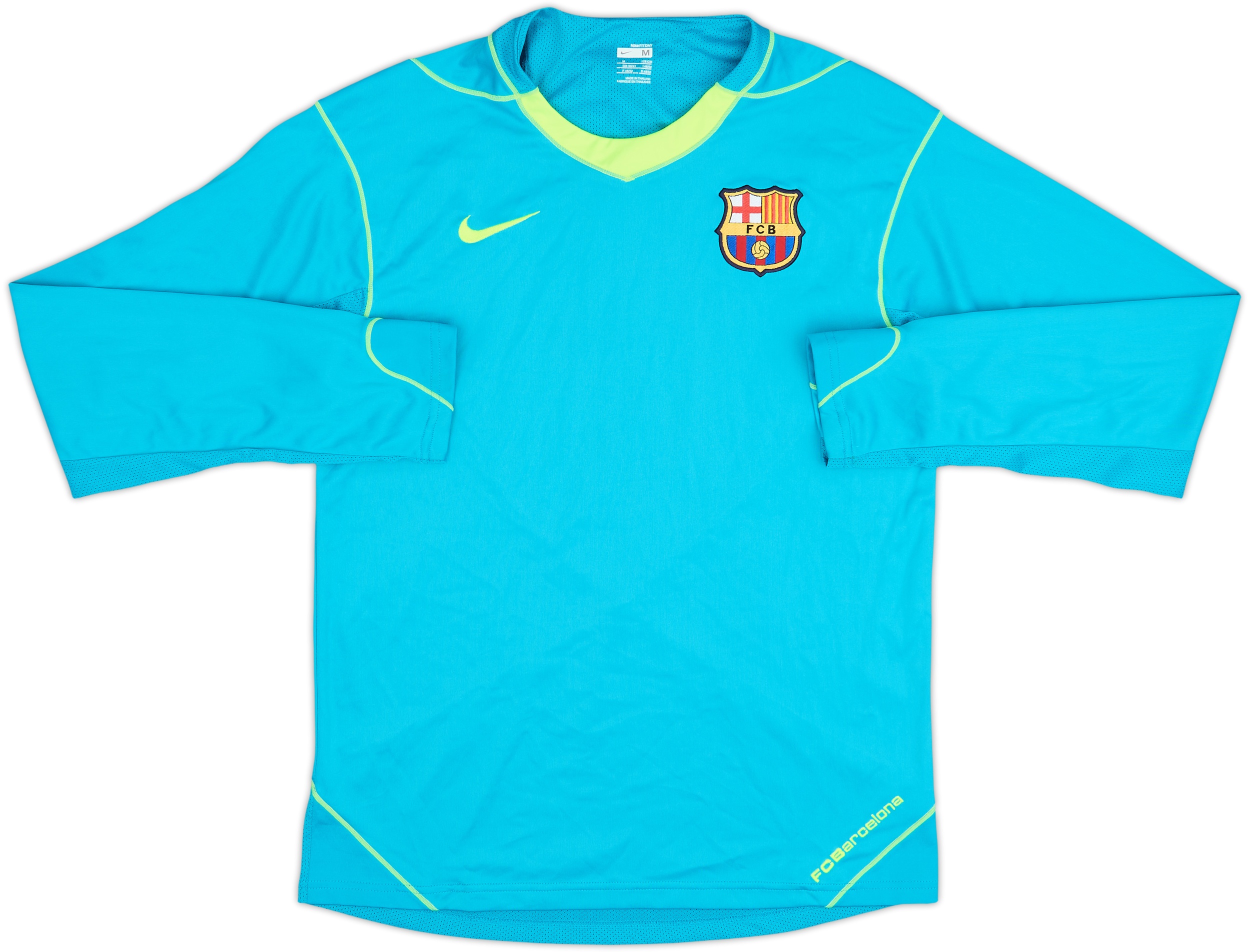 2007-08 Barcelona Player Issue Nike Training L/S Shirt - 9/10 - (M)
