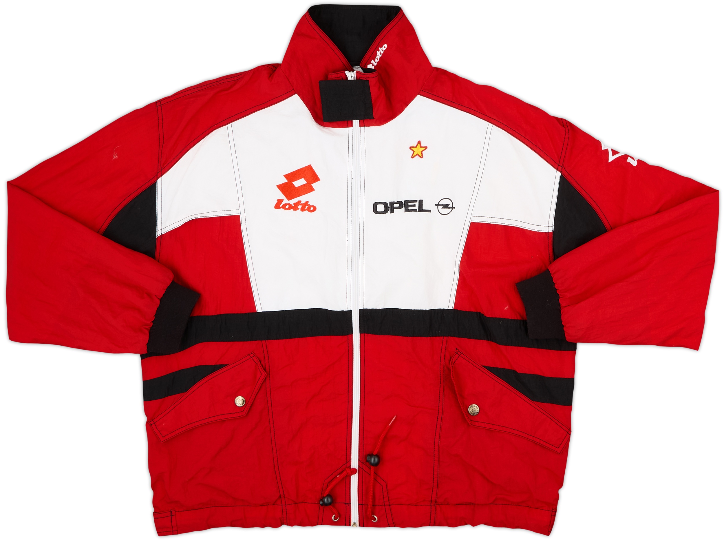 1995-96 AC Milan Lotto Track Jacket - 5/10 - (XXL)