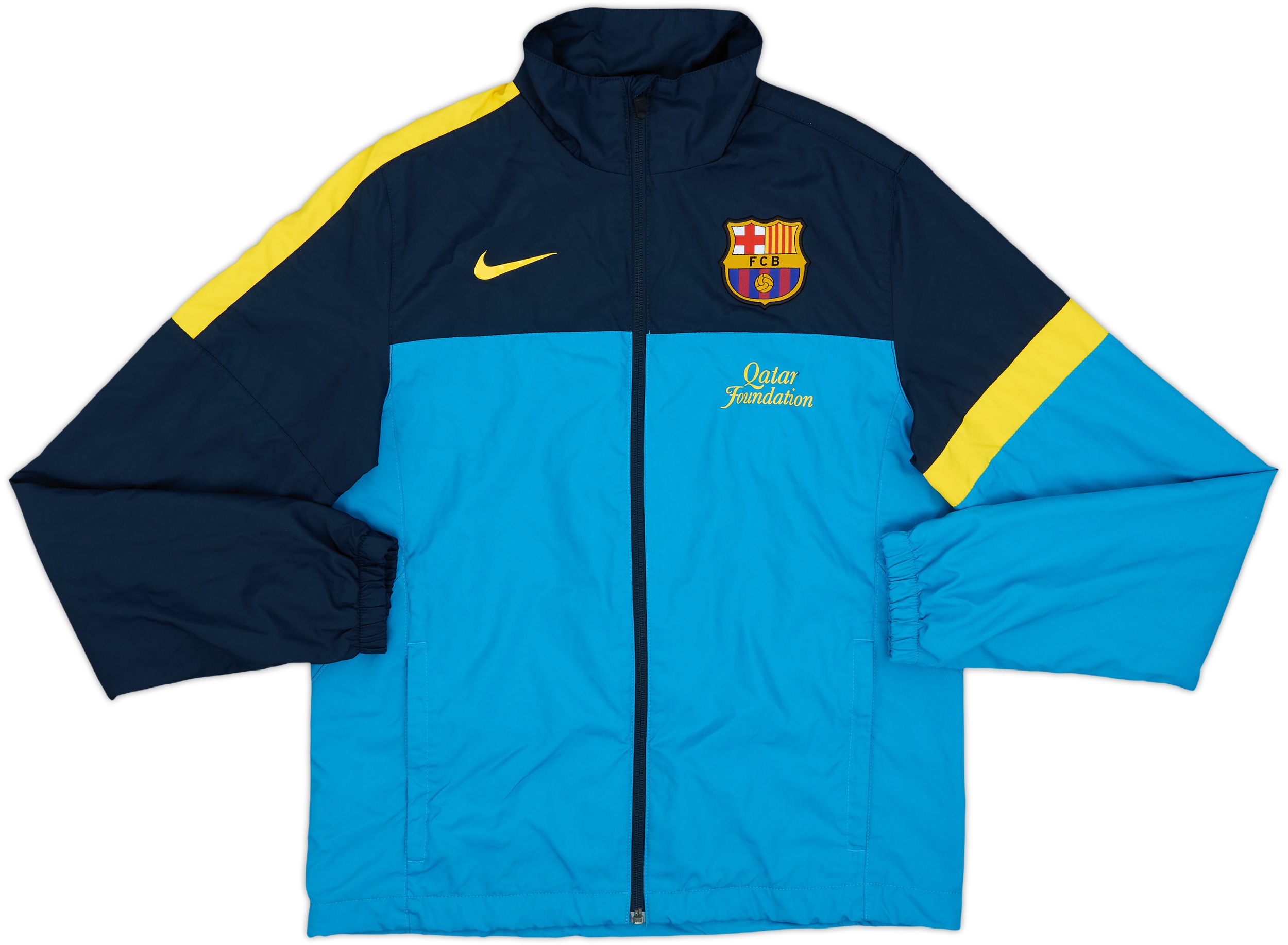 ウェア nike soccer FC Barcelona track jacket jL Nike FC Barcelona Jacket Yellow Black Mens Full Zip Soccer