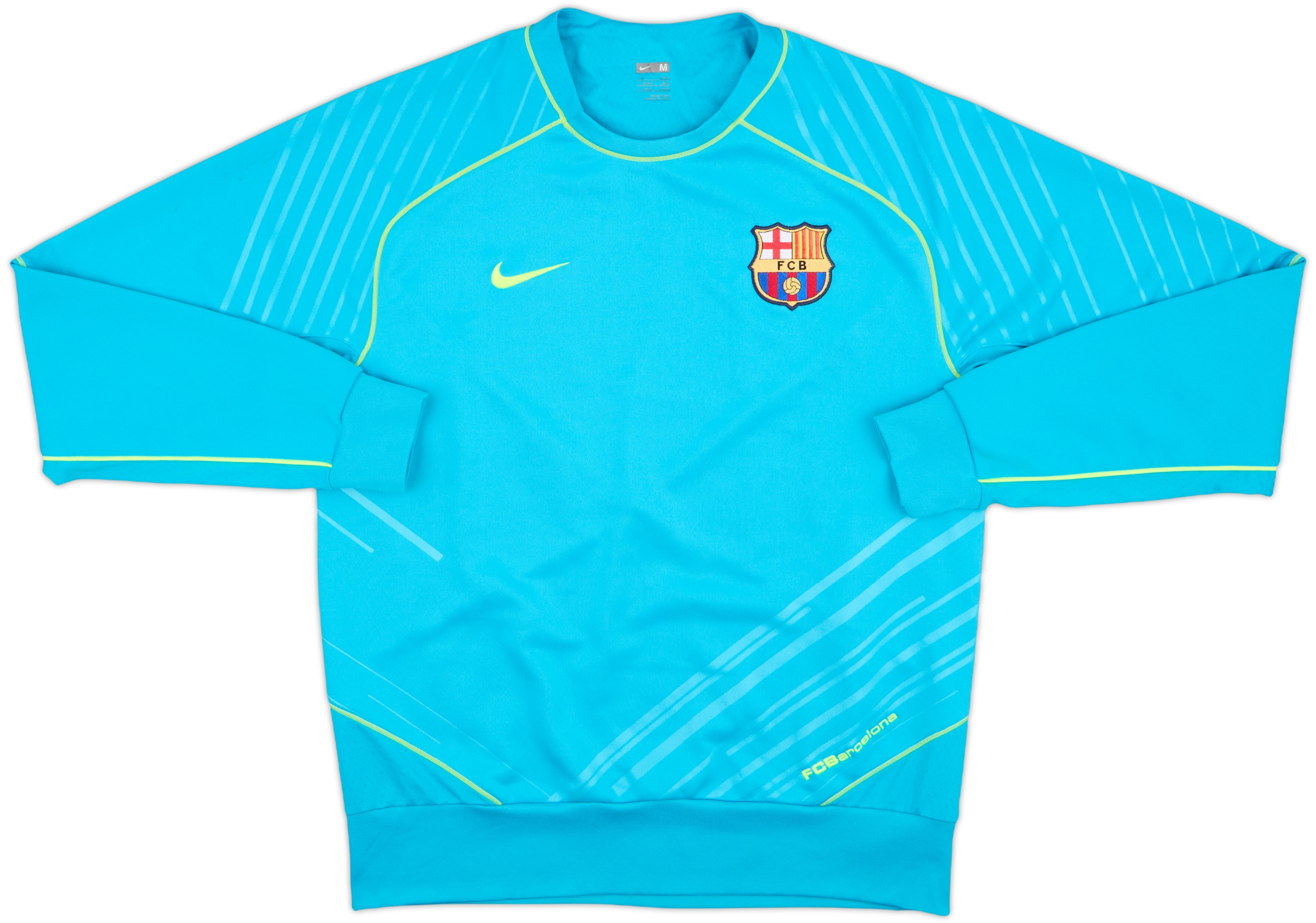 2007-08 Barcelona Player Issue Nike Sweat Top - 8/10 - (M)