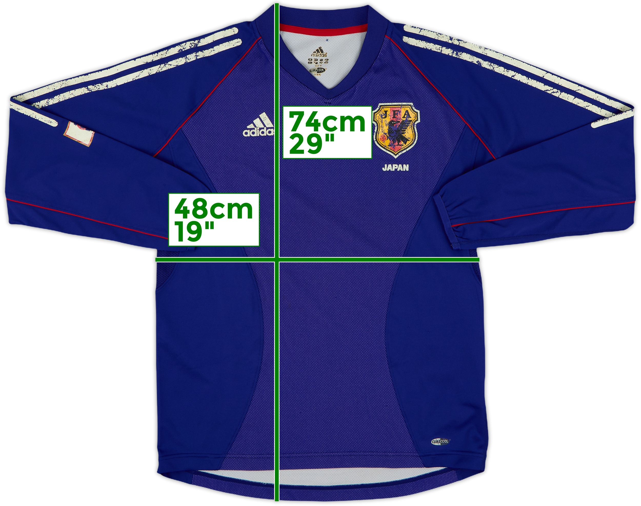 2002-04 Japan Home L/S Shirt - 4/10 - (M)