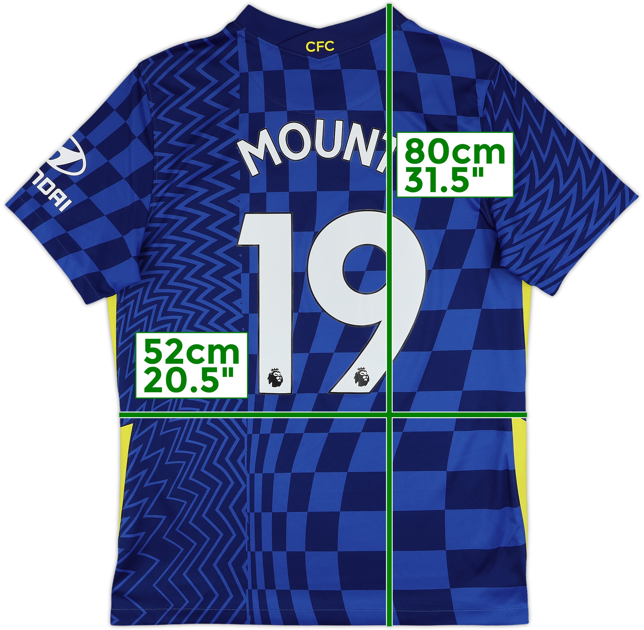 2021-22 Chelsea Home Shirt Mount #19 - 8/10 - (L)