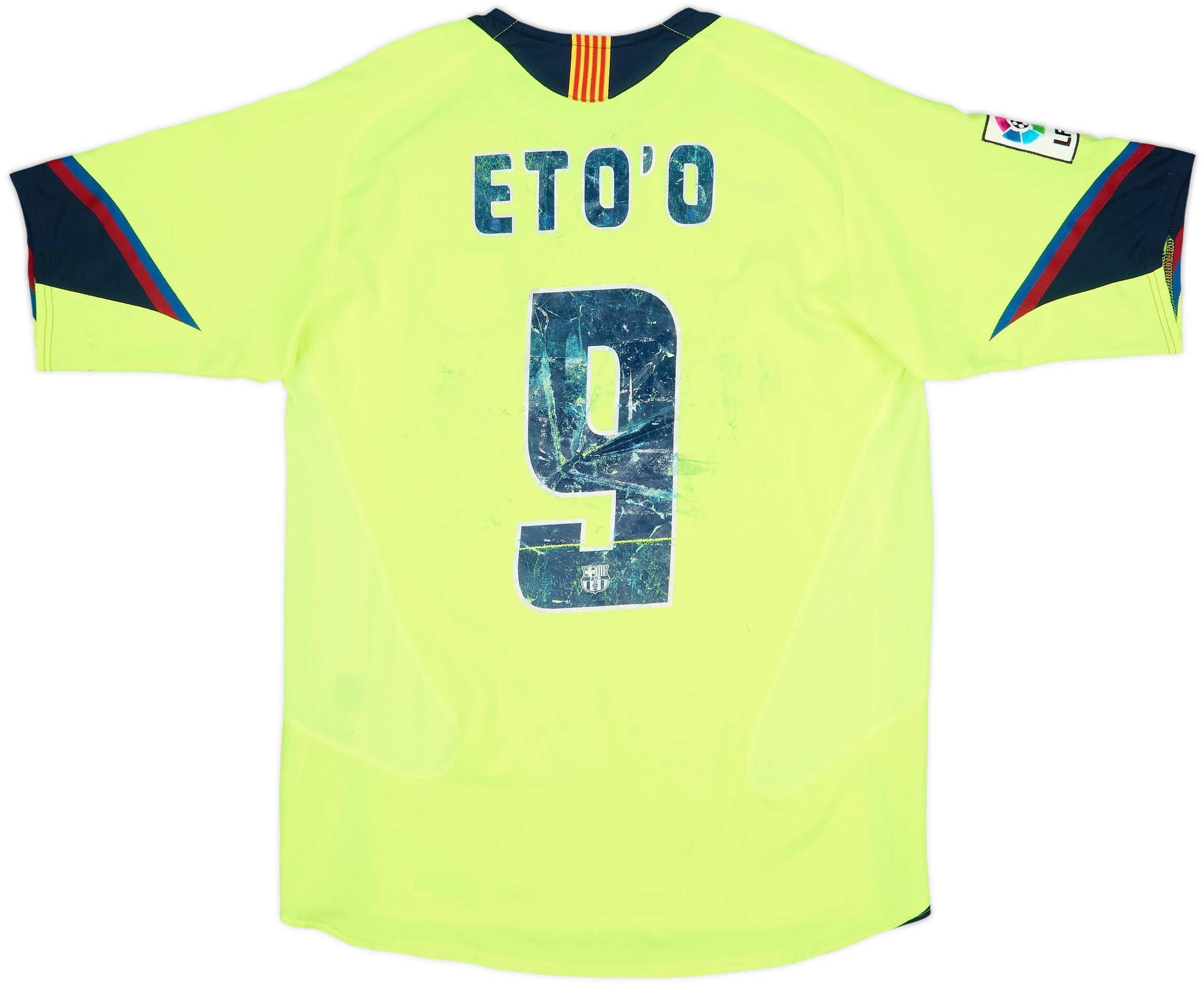 2005-06 Barcelona Away Shirt Eto'o #9 - 4/10 - (S)