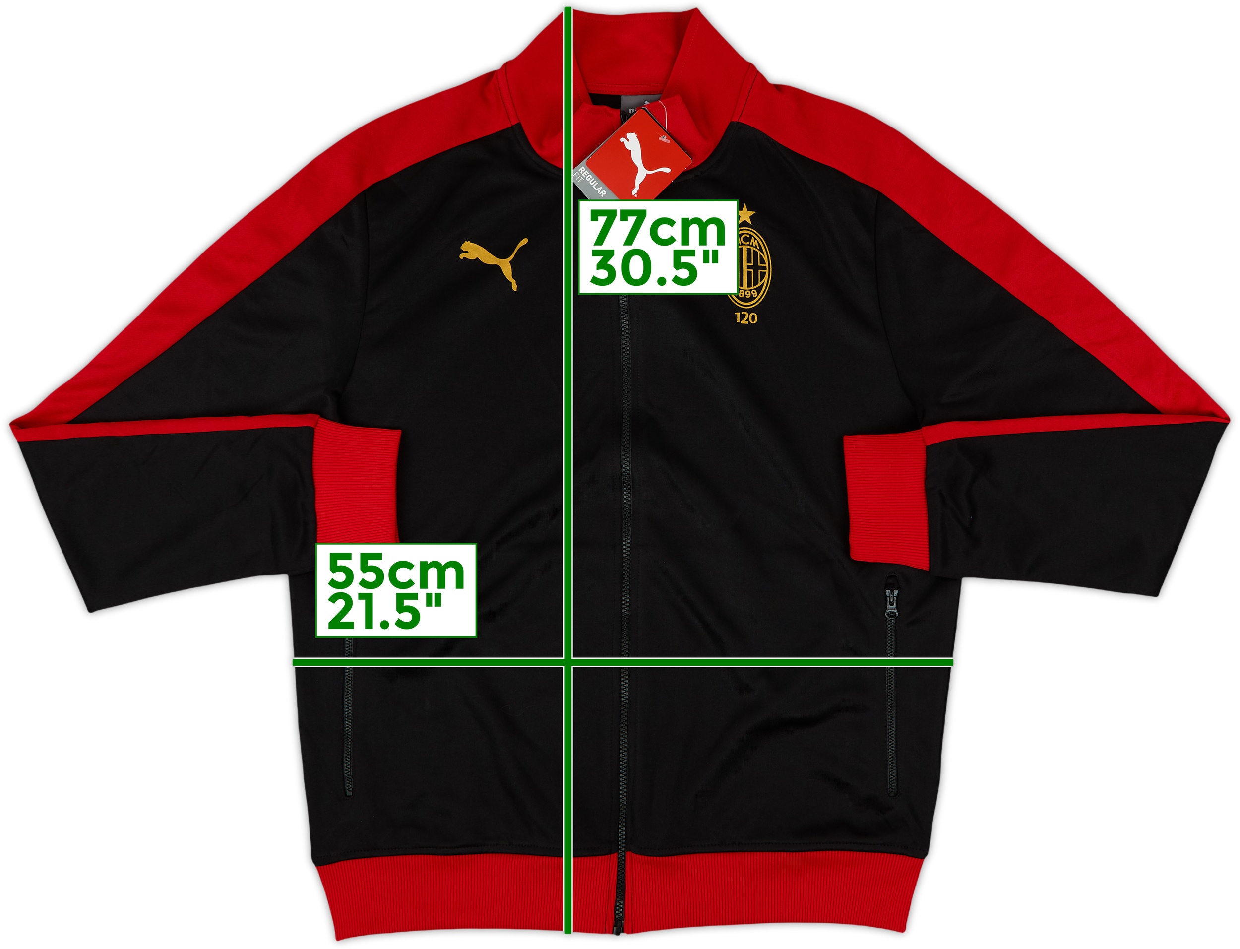 2018-19 AC Milan Puma Track Jacket - 9/10 - (XL)