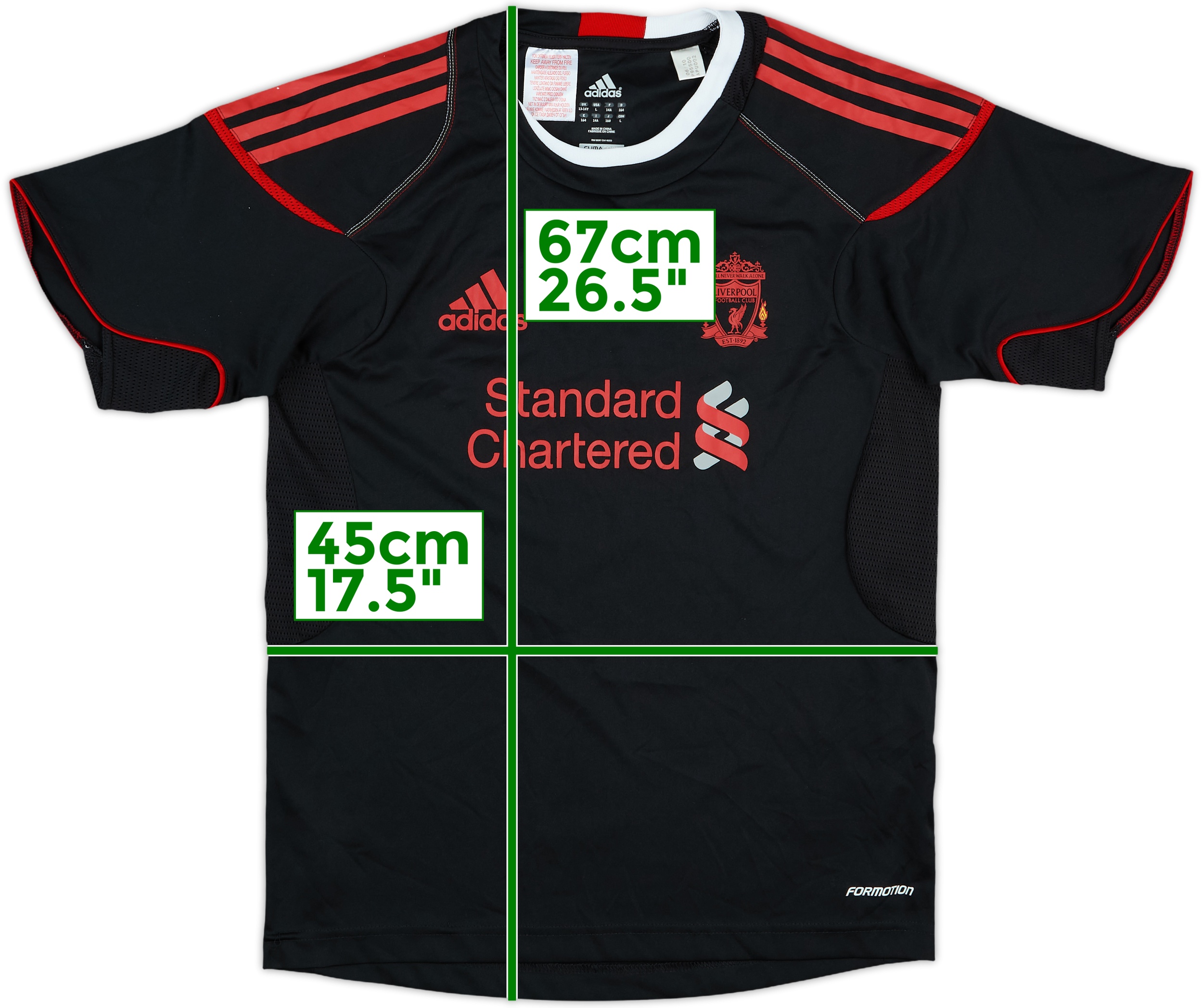 2010-11 Liverpool adidas Track Jacket - 8/10 - (L)