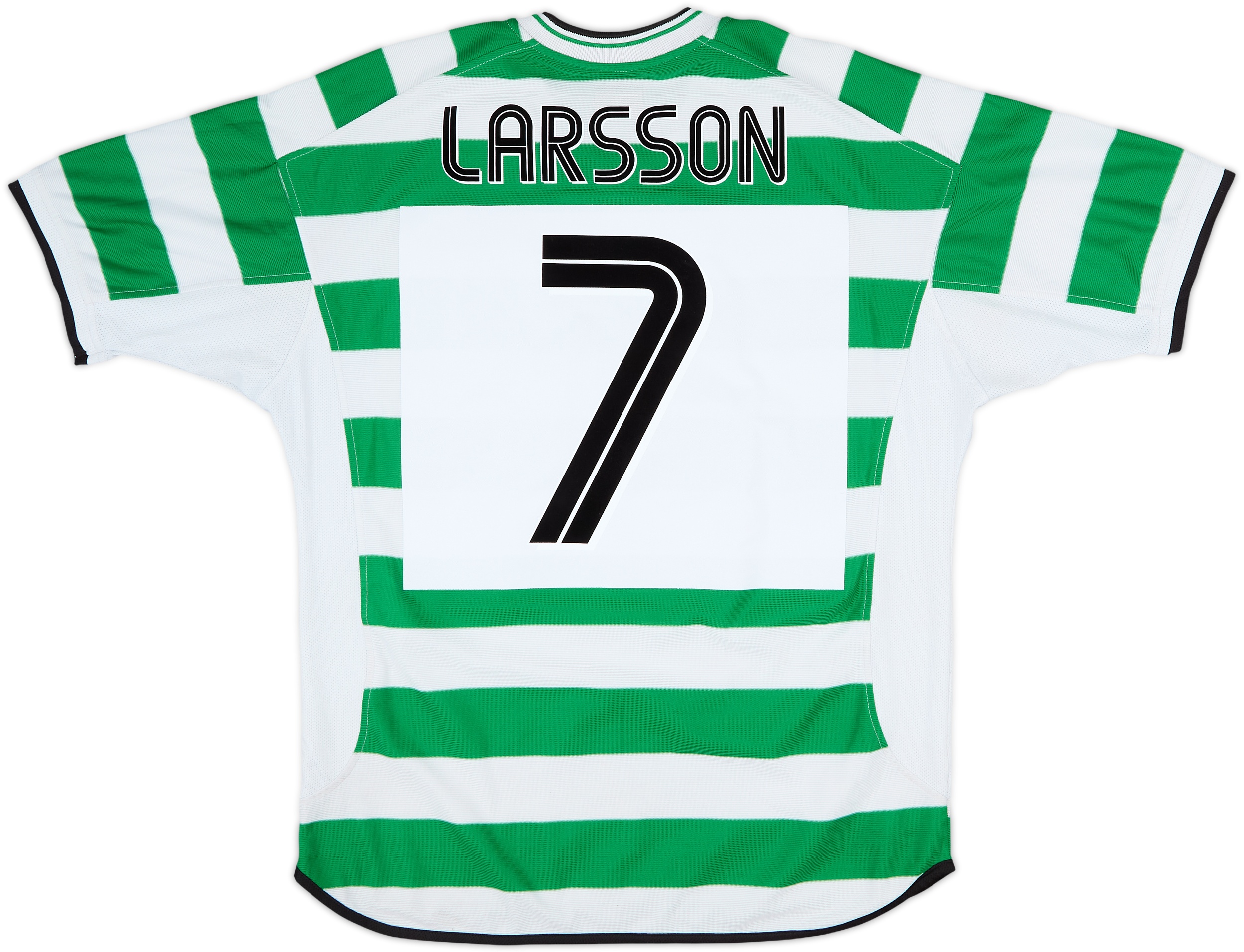 2001-03 Celtic Home Shirt Larsson #7 - 8/10 - (L)