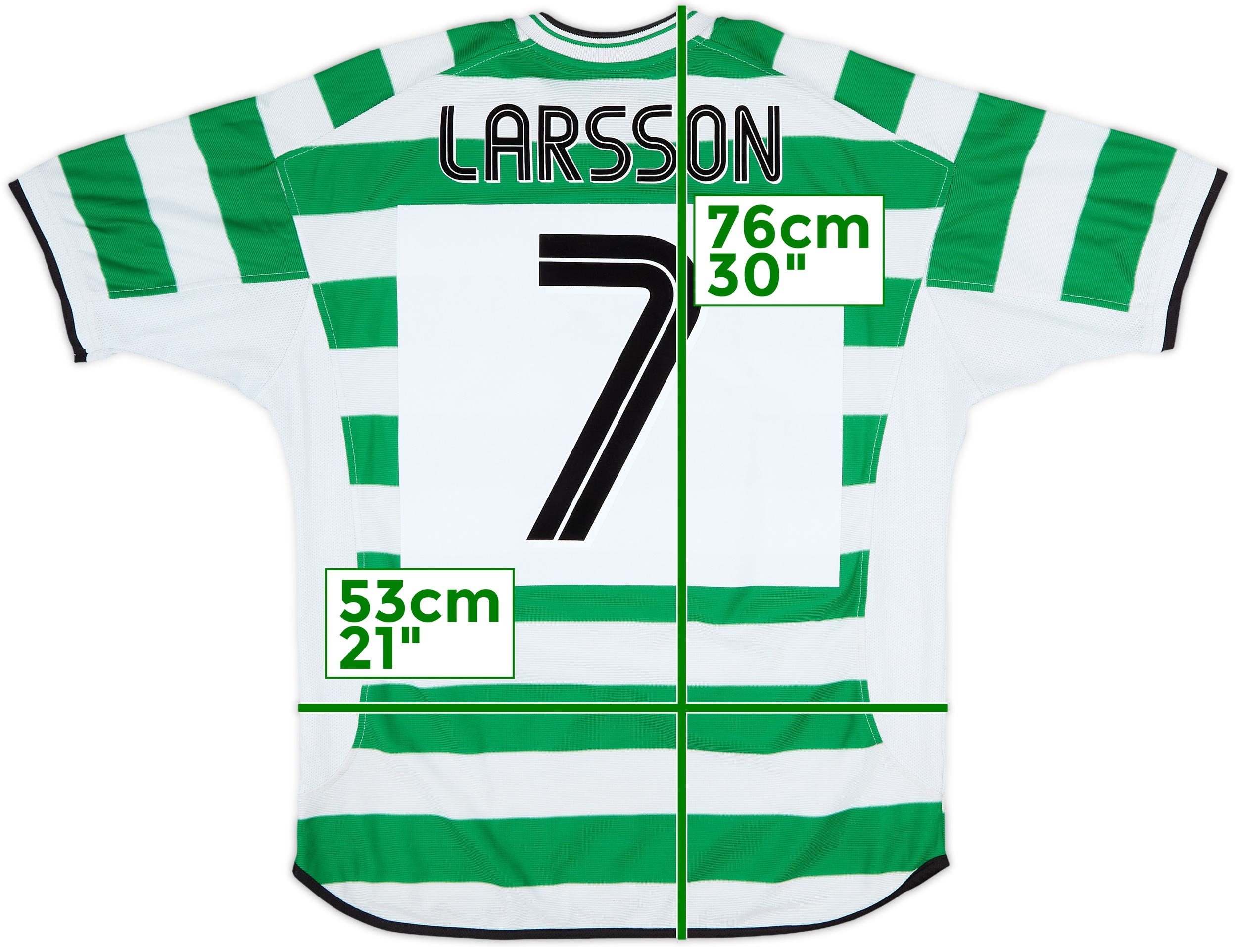 UMBRO - スコットランドプレミアリーグセット　セルティック　レンジャーズ LARSSON 2003/04 LARSSON #7 Celtic Vintage Umbro European Home