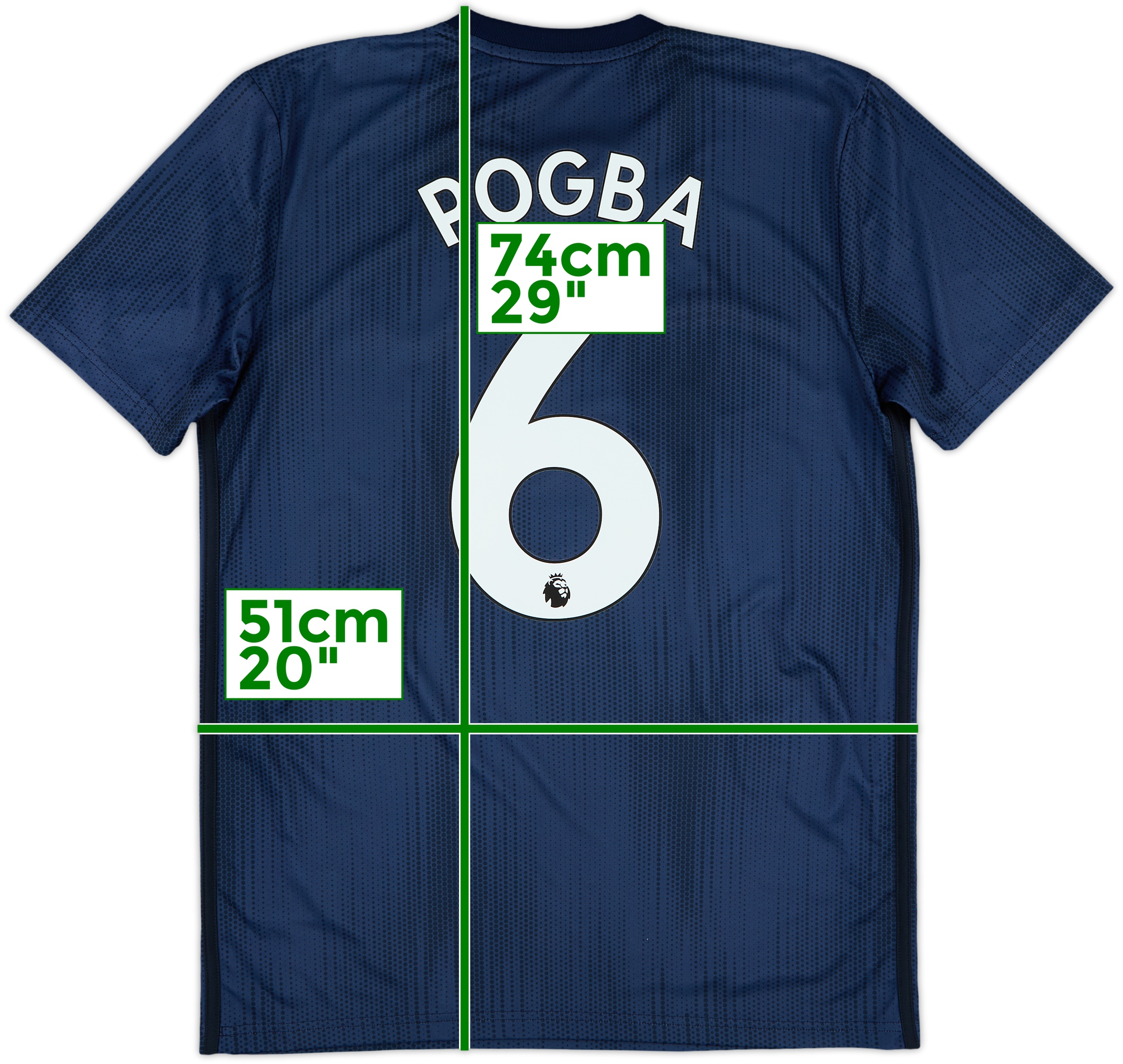 2018-19 Manchester United Third Shirt Pogba #6 - 5/10 - (M)