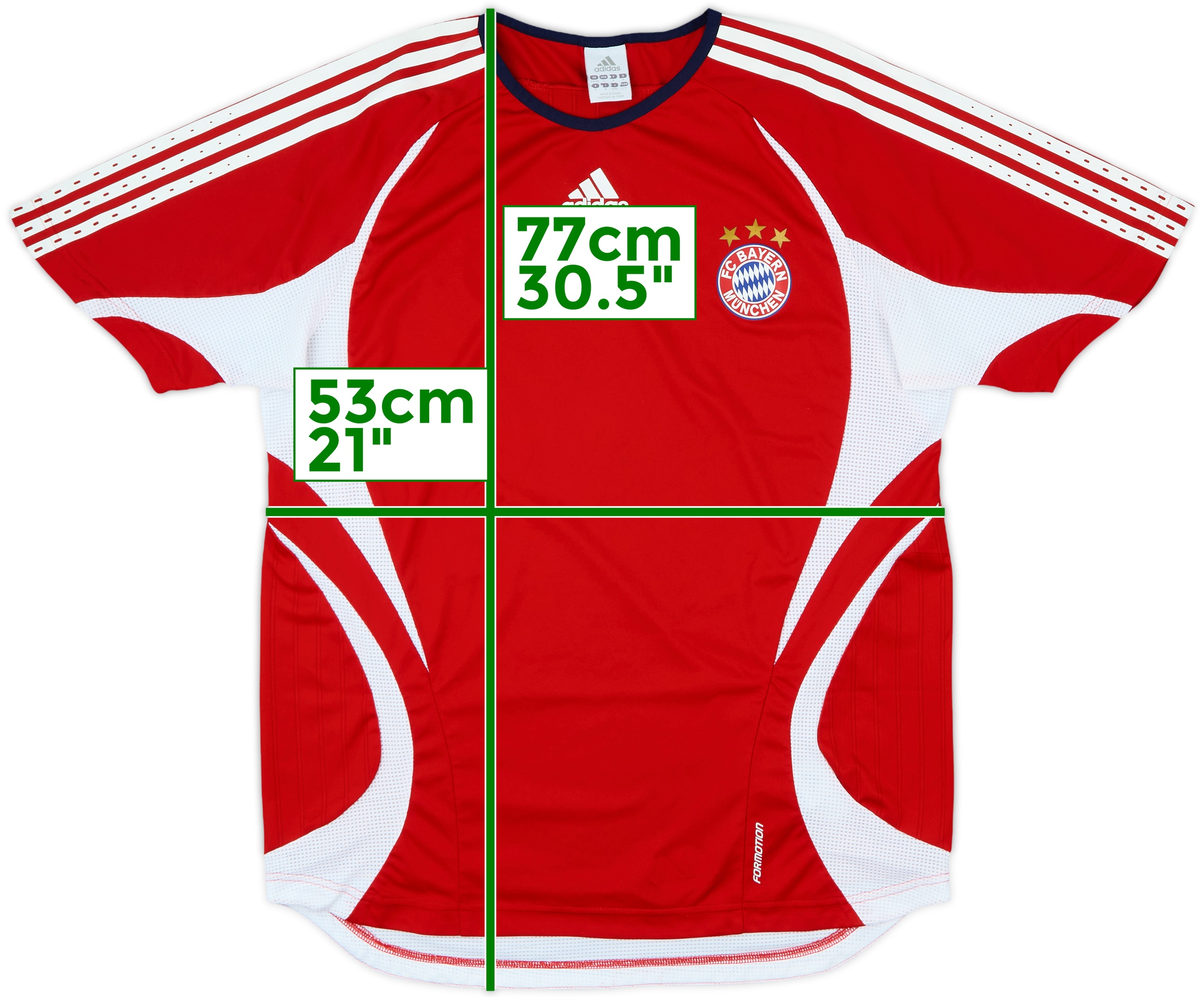 Vintage BAYERN MUNCHEN 2006/07 Adidas Jersey T-Shirt Size