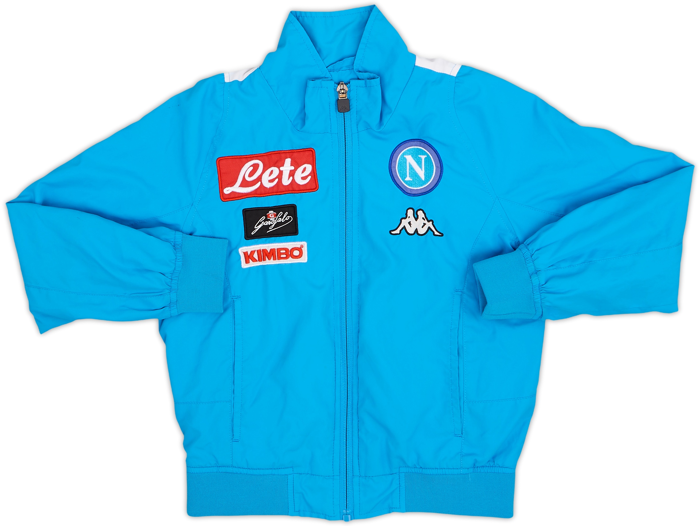 2017-18 Napoli Kappa Hooded Track Jacket - 8/10 - (S)