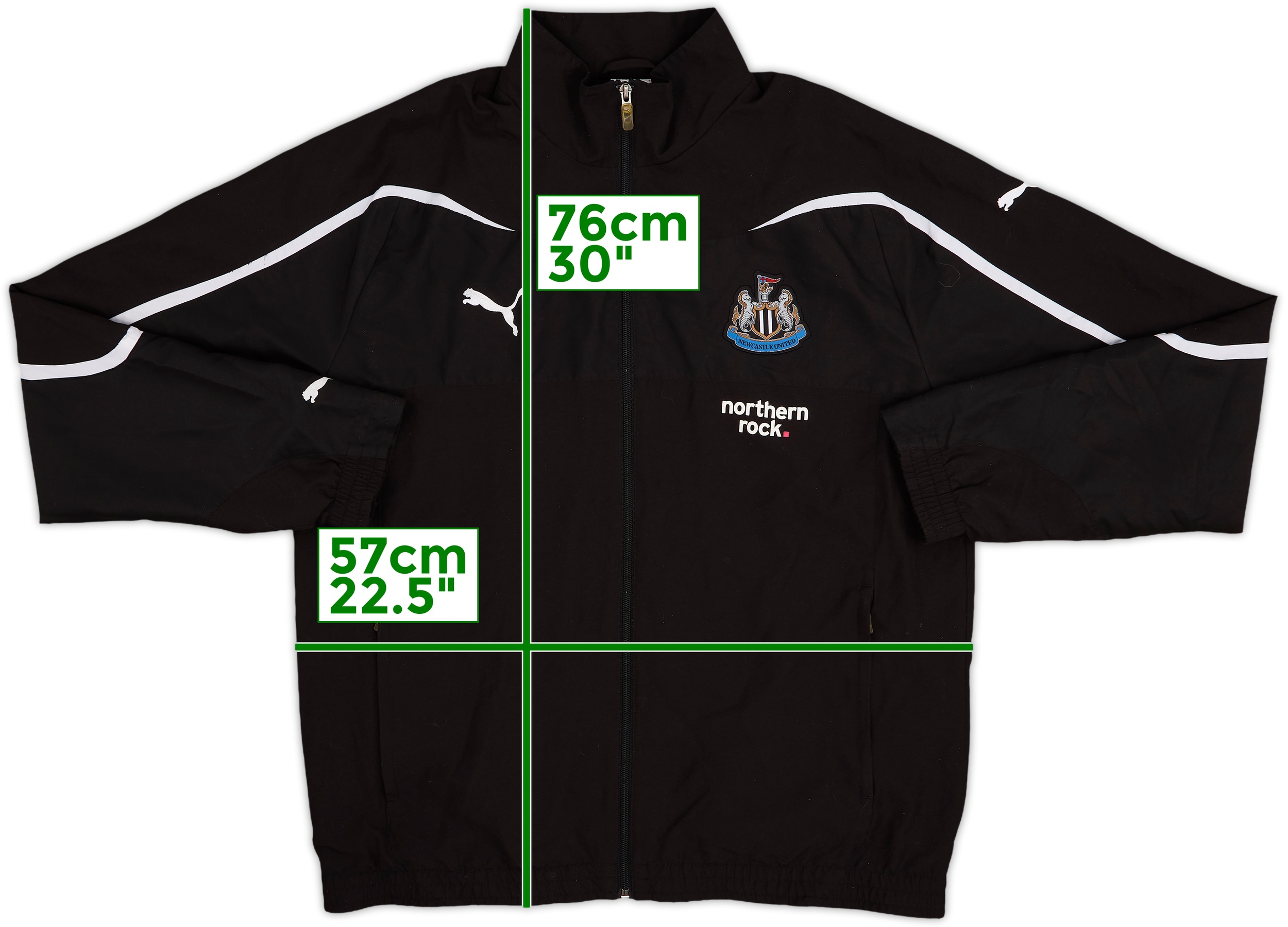 2010-11 Newcastle United Puma Track Jacket - 8/10 - (3XL)