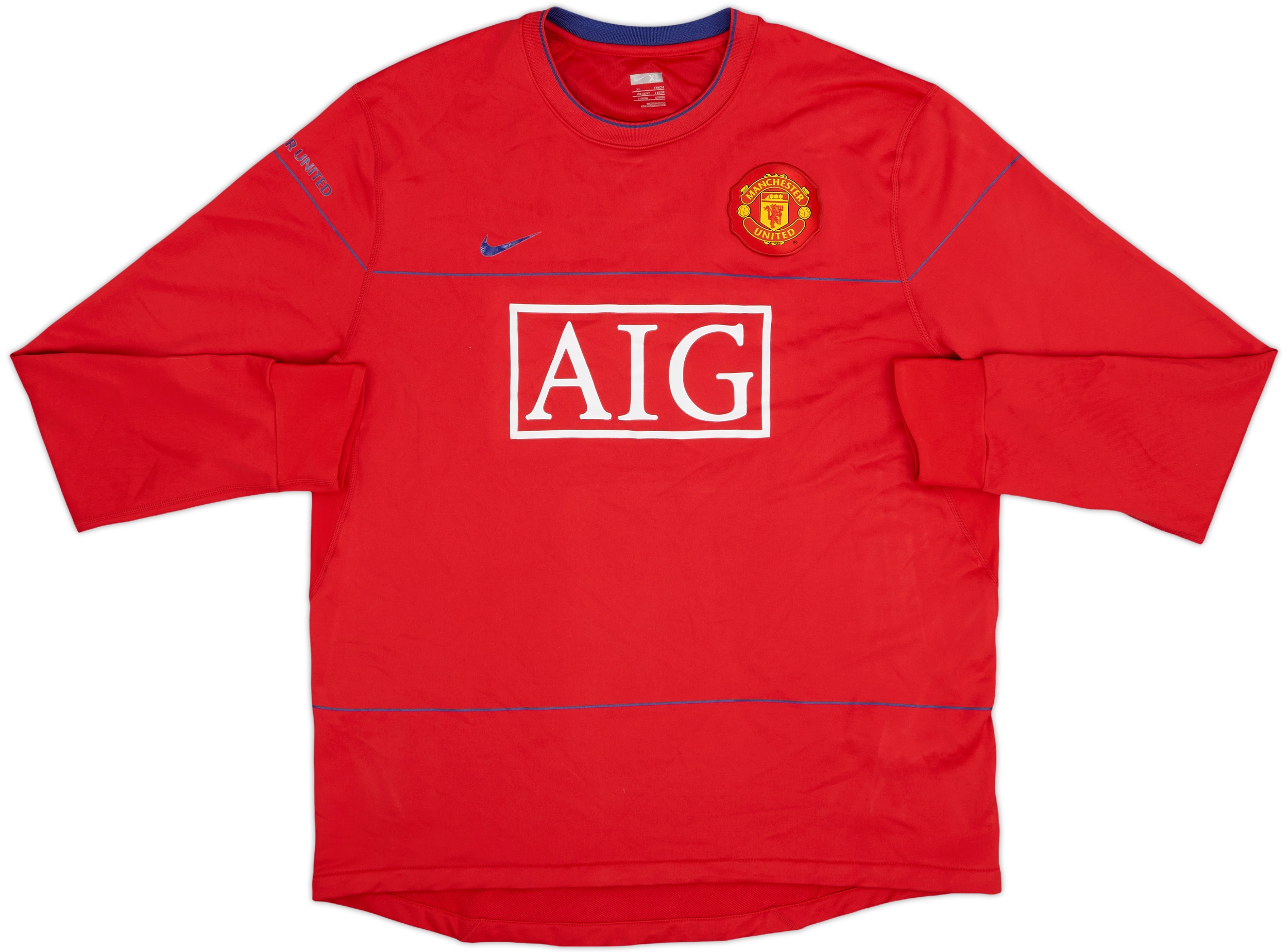 2008-09 Manchester United Foundation Nike Sweat Top - 8/10