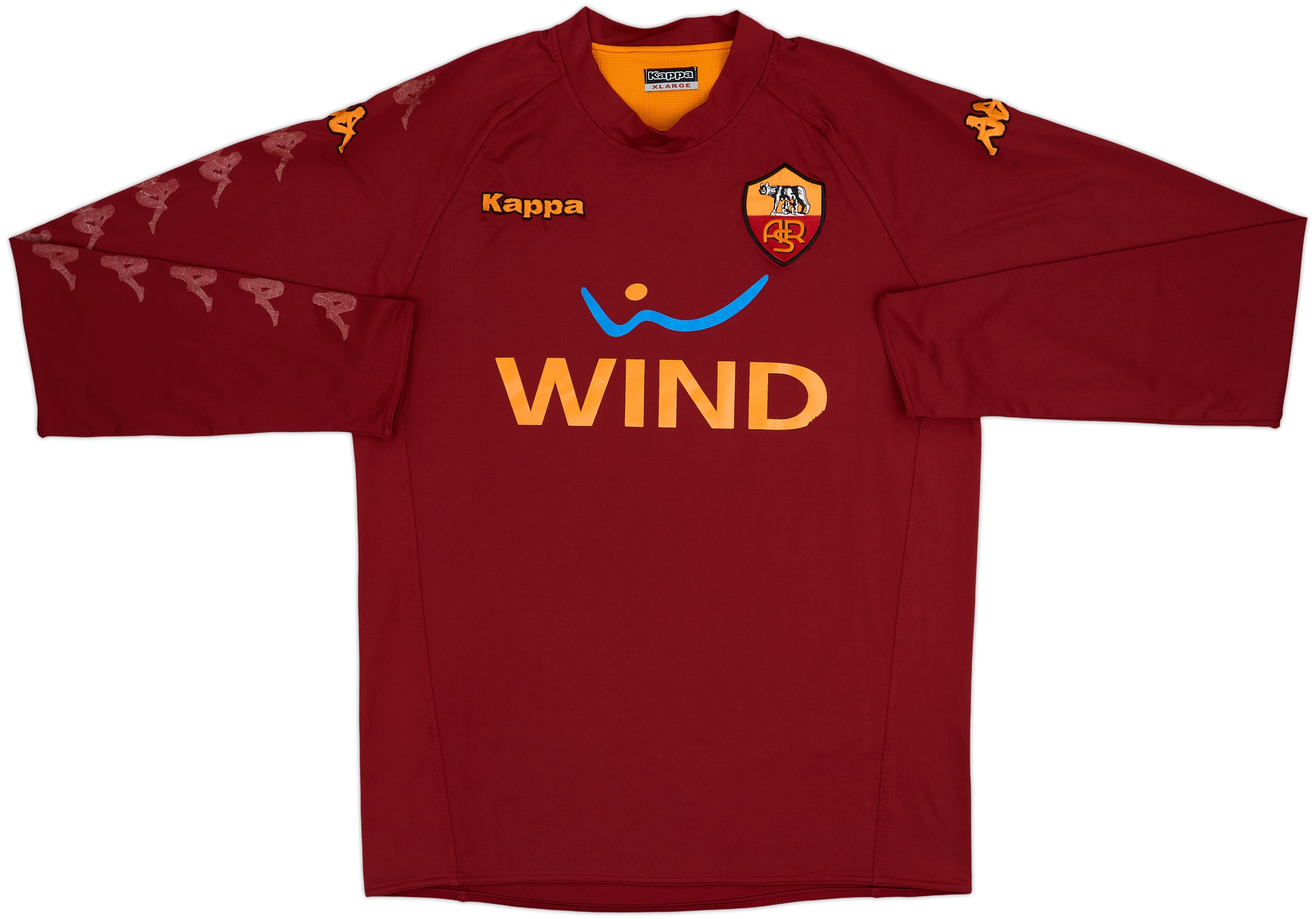2008-09 Roma Kappa Training L/S Shirt - 6/10 - (XL)