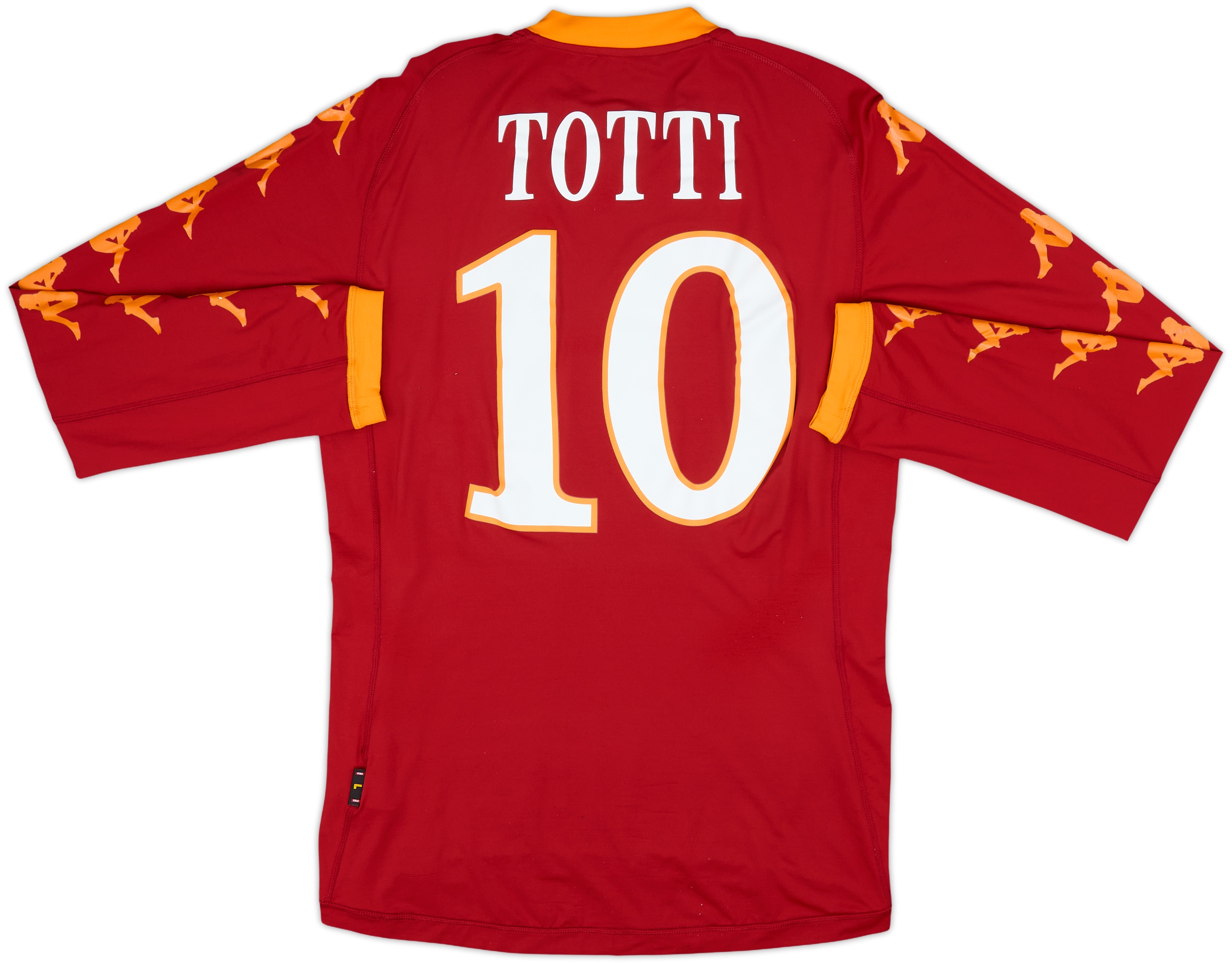 2010-11 Roma Home L/S Shirt Totti #10 - 6/10 - (L)