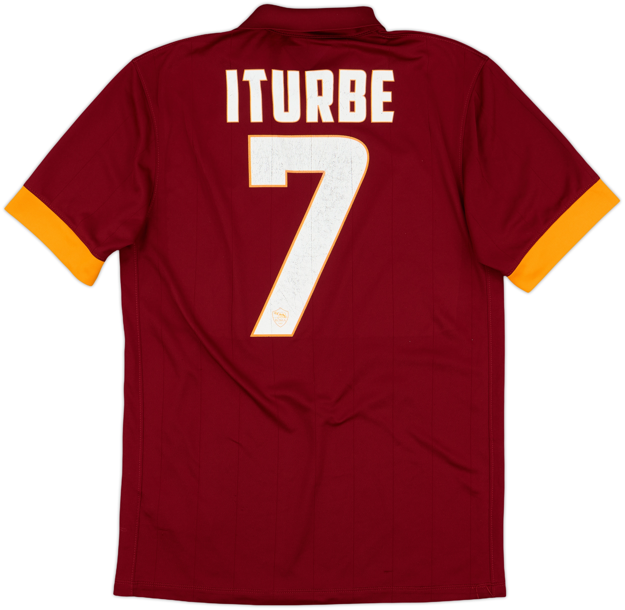 2014-15 Roma Home Shirt Iturbe #7 6/10 (S) - Main Image