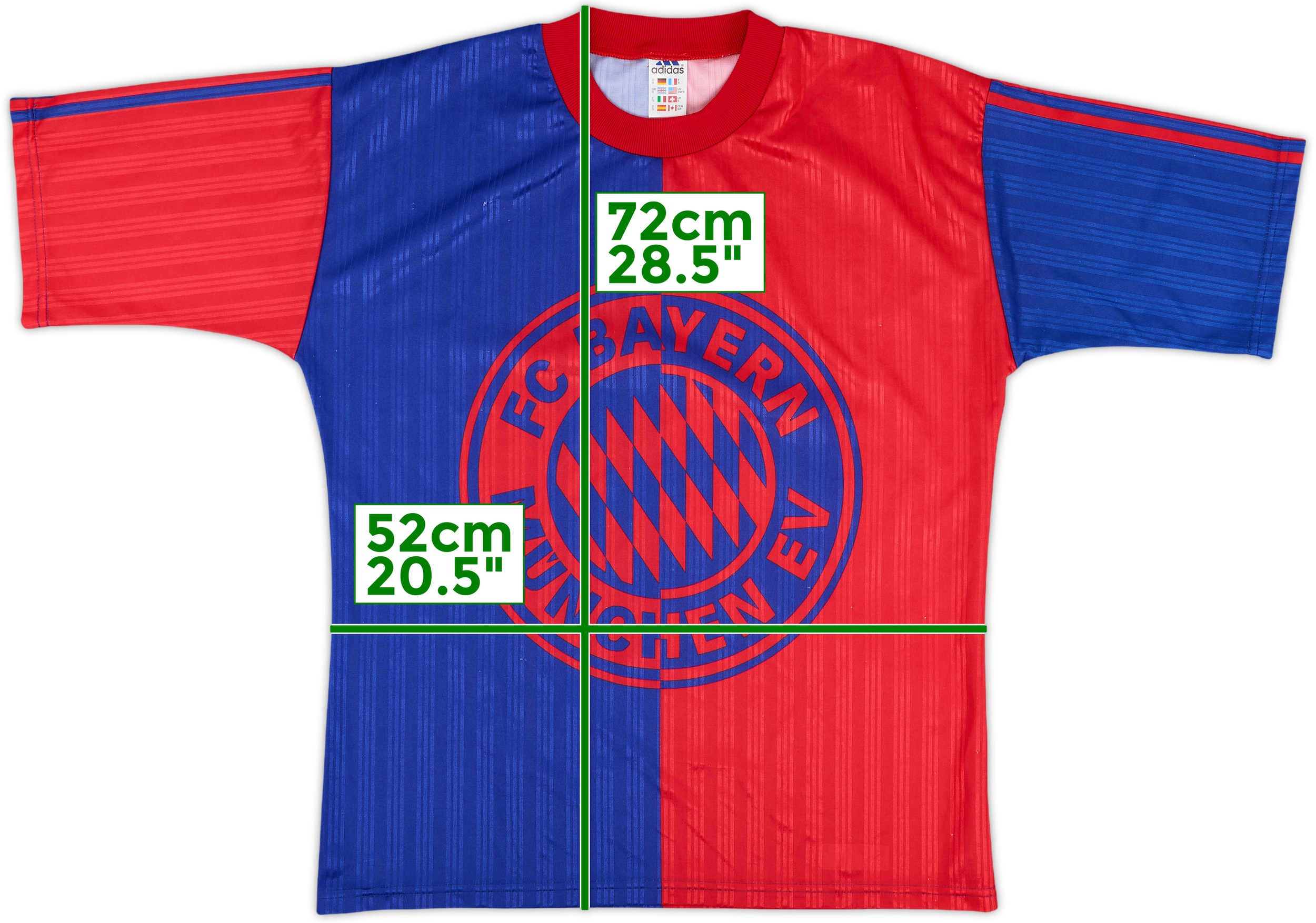 1995-96 Bayern Munich adidas Training Shirt - 8/10 - (S)