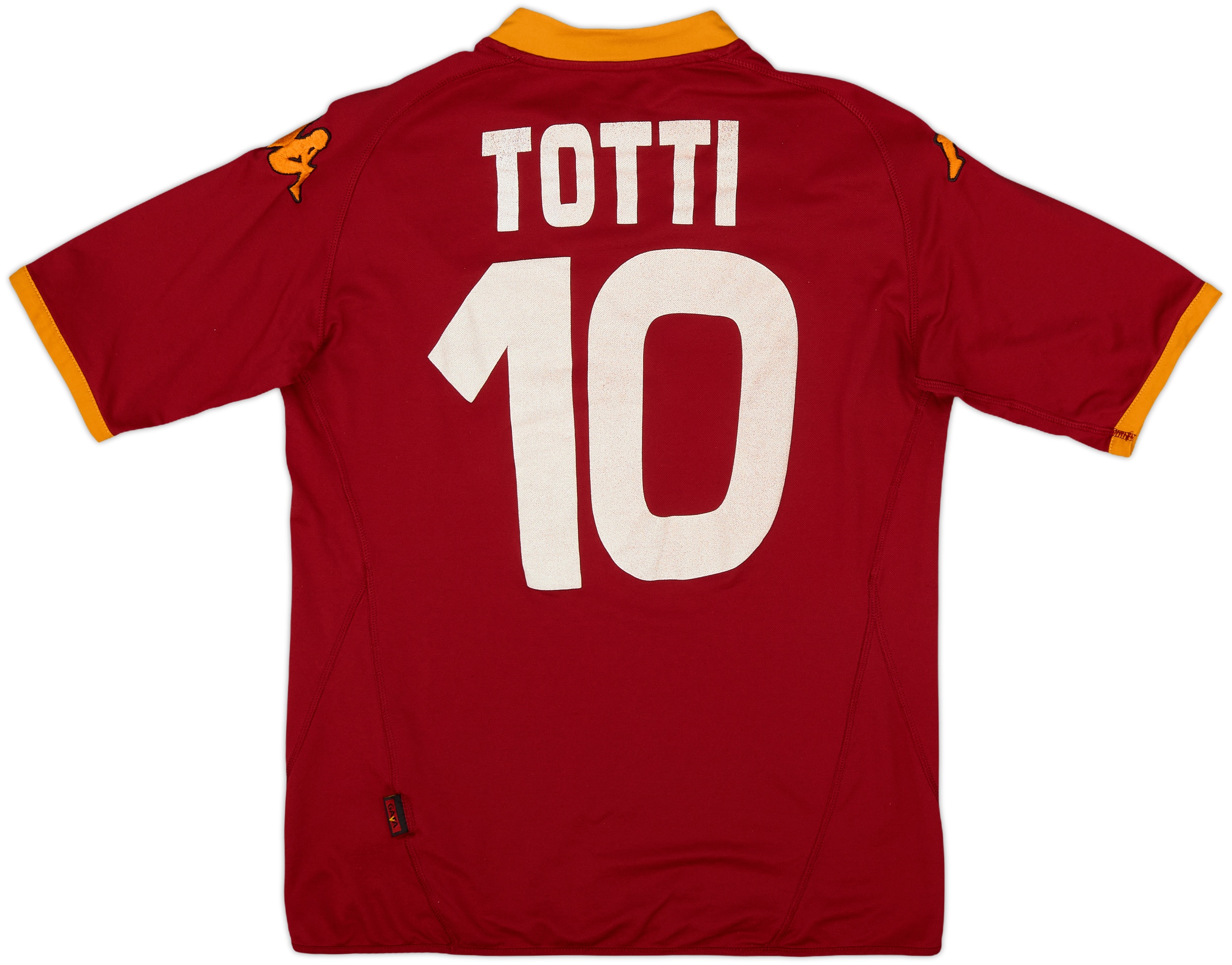 2007-08 Roma Home Shirt Totti #10 - 6/10 - (M)