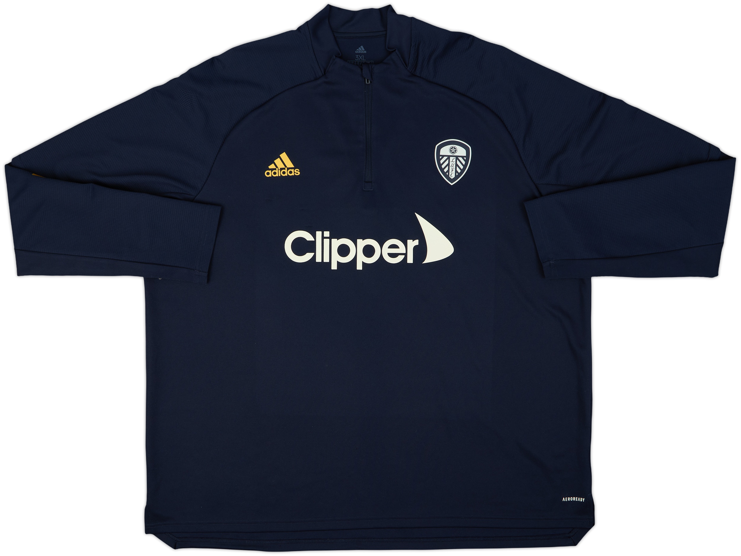 2020-21 Leeds adidas 1/4 Zip Drill Top - 9/10 - (3XL)