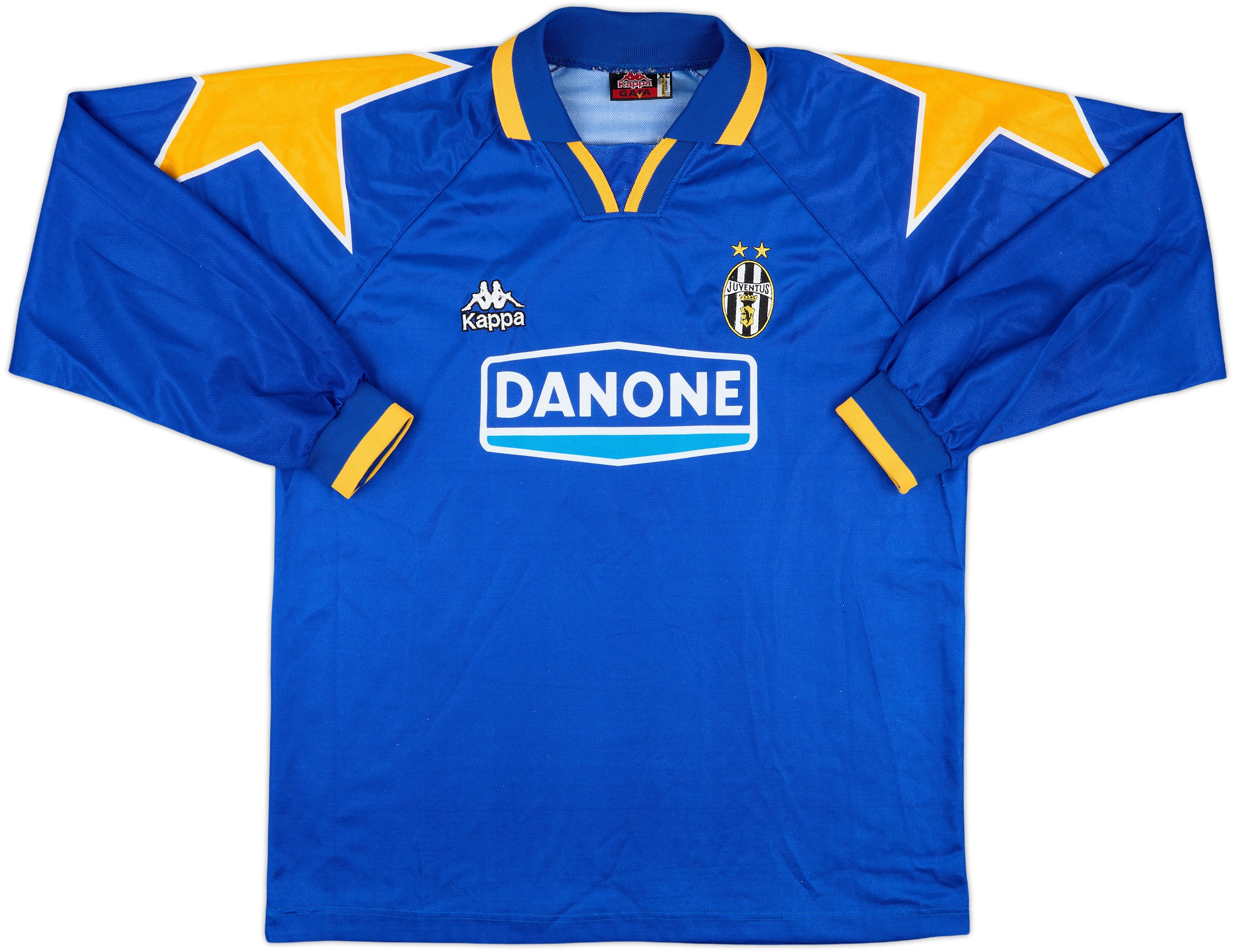 Maillot Juventus Vintage – Kappa Danone 6, Porté Match, Préparé, Occas’