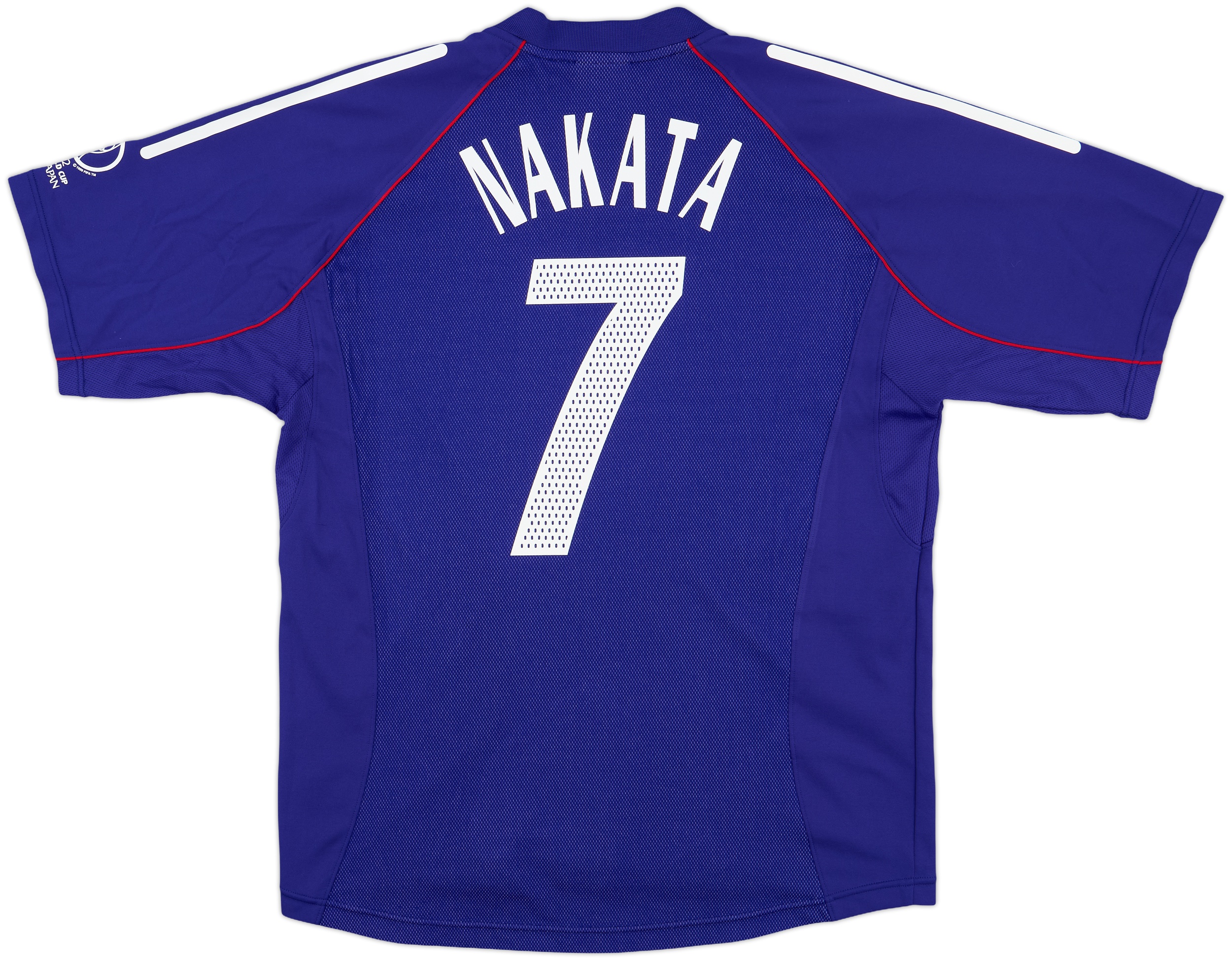 日本代表 2002年公式商品 Tシャツ Mサイズ 2002-04 Japan Authentic Home Shirt Nakata #7 - 10/10 - (L)
