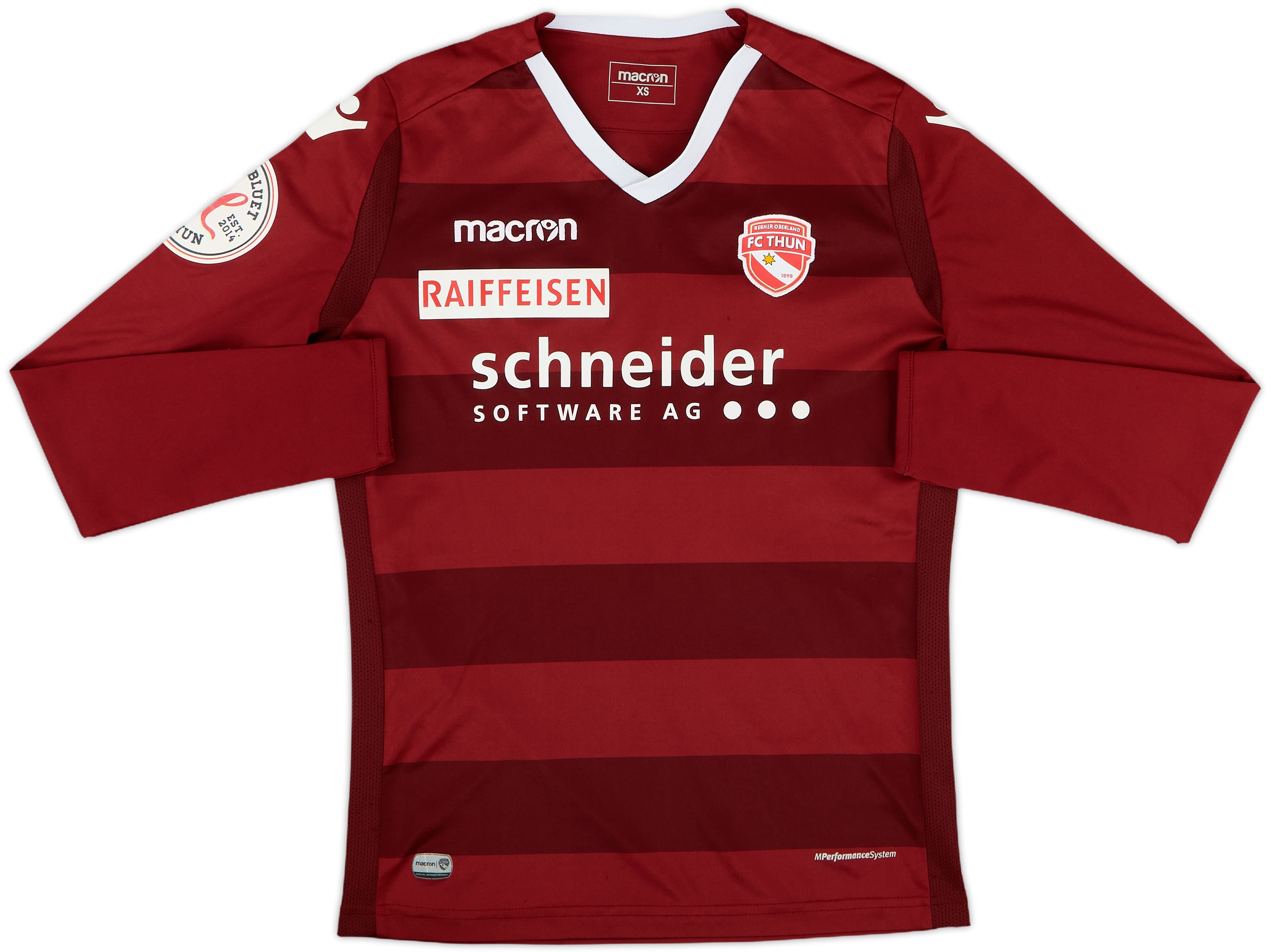 2019-20 FC Thun Macron Training L/S Shirt - 6/10 - (XS)
