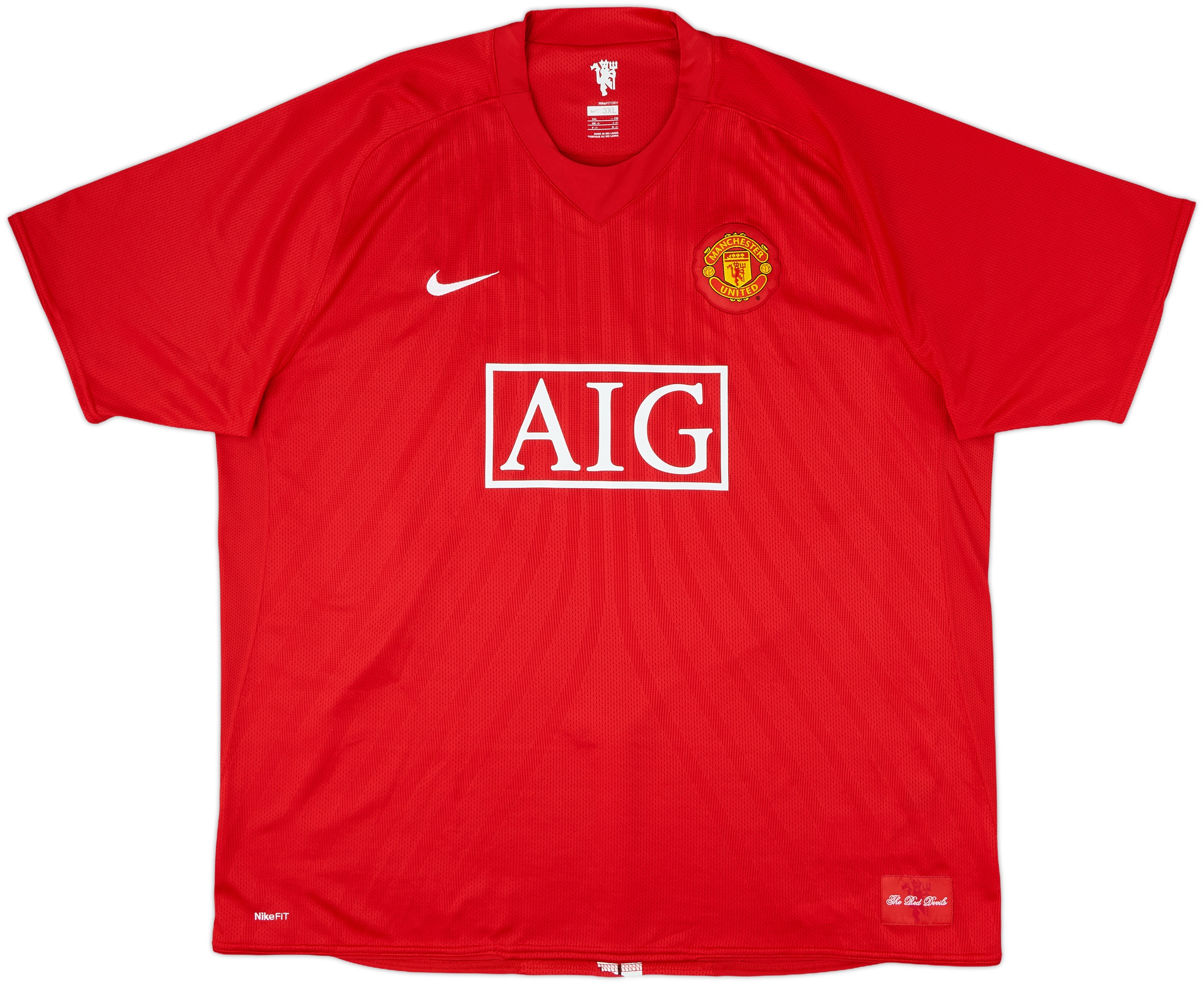 2007-09 Manchester United Home Shirt Ronaldo #7 - 6/10 - (3XL)