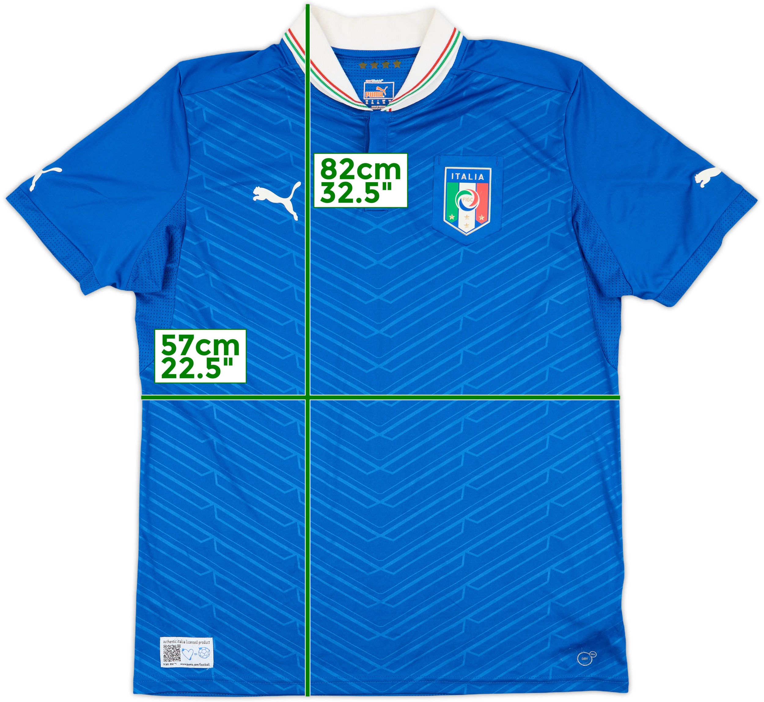 2012-13 Italy Home Shirt 5/10 (XL)