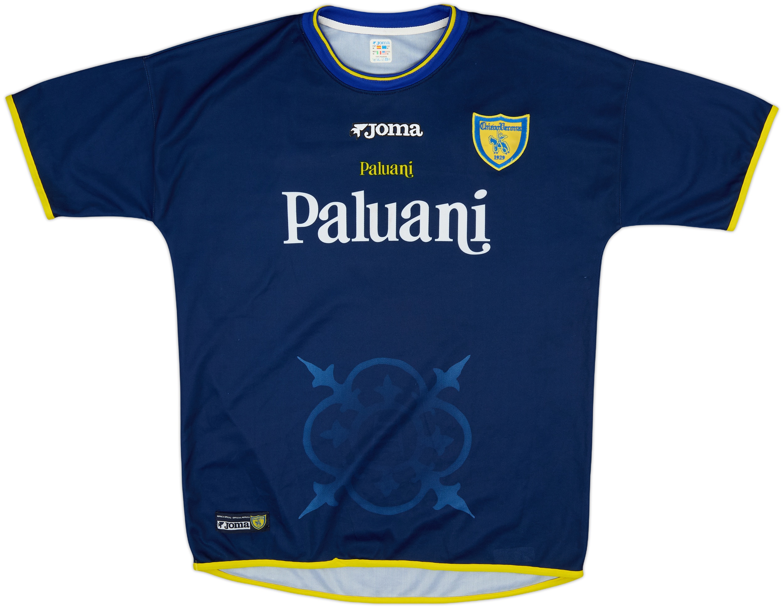 Chievo Verona MANFREDINI 16 XL シャツ 実使用 Chievo Verona MANFREDINI 16 XL シャツ 実使用