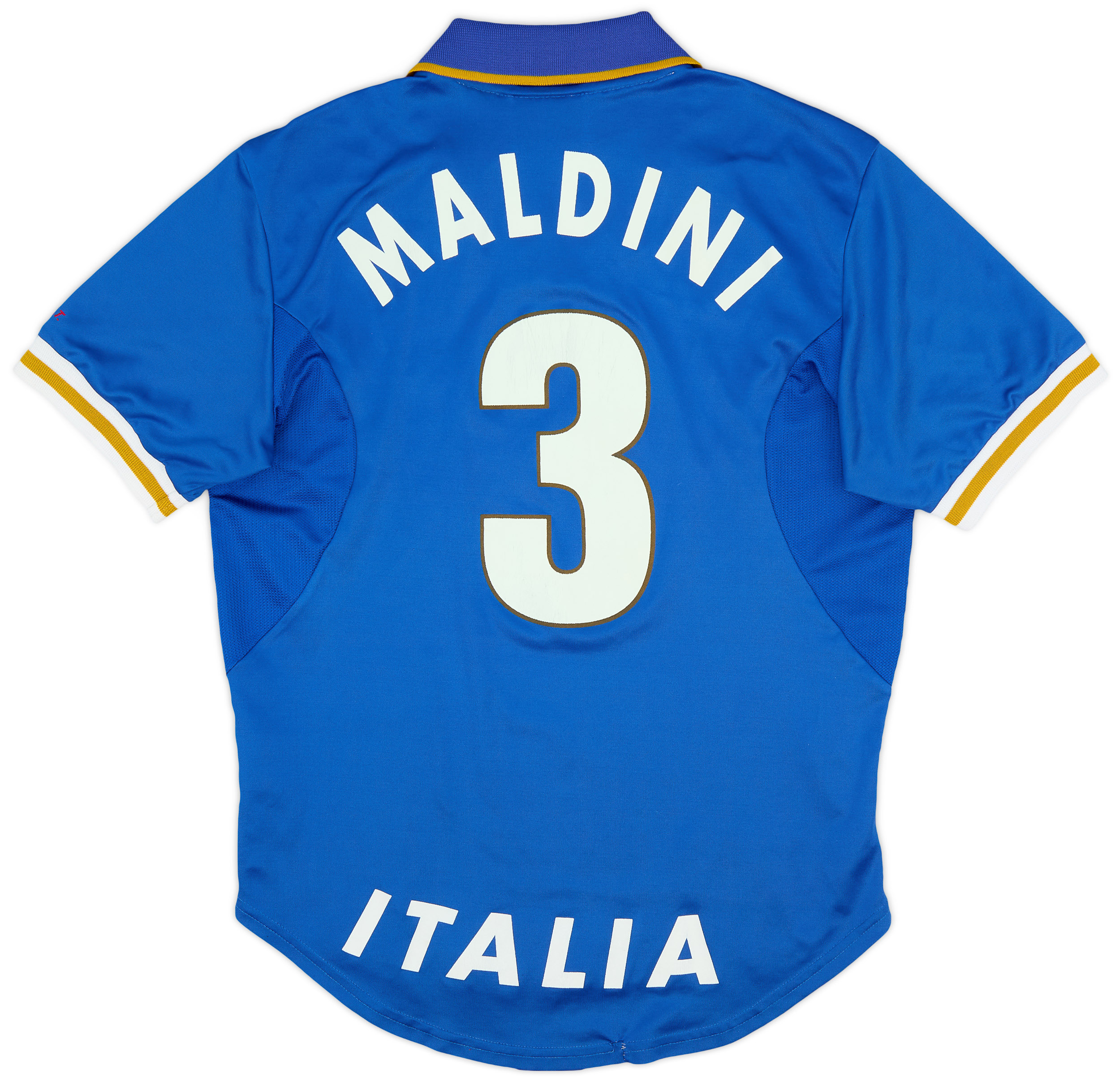 1996-97 Italy Home Shirt Maldini #3 - 6/10 - (XS)