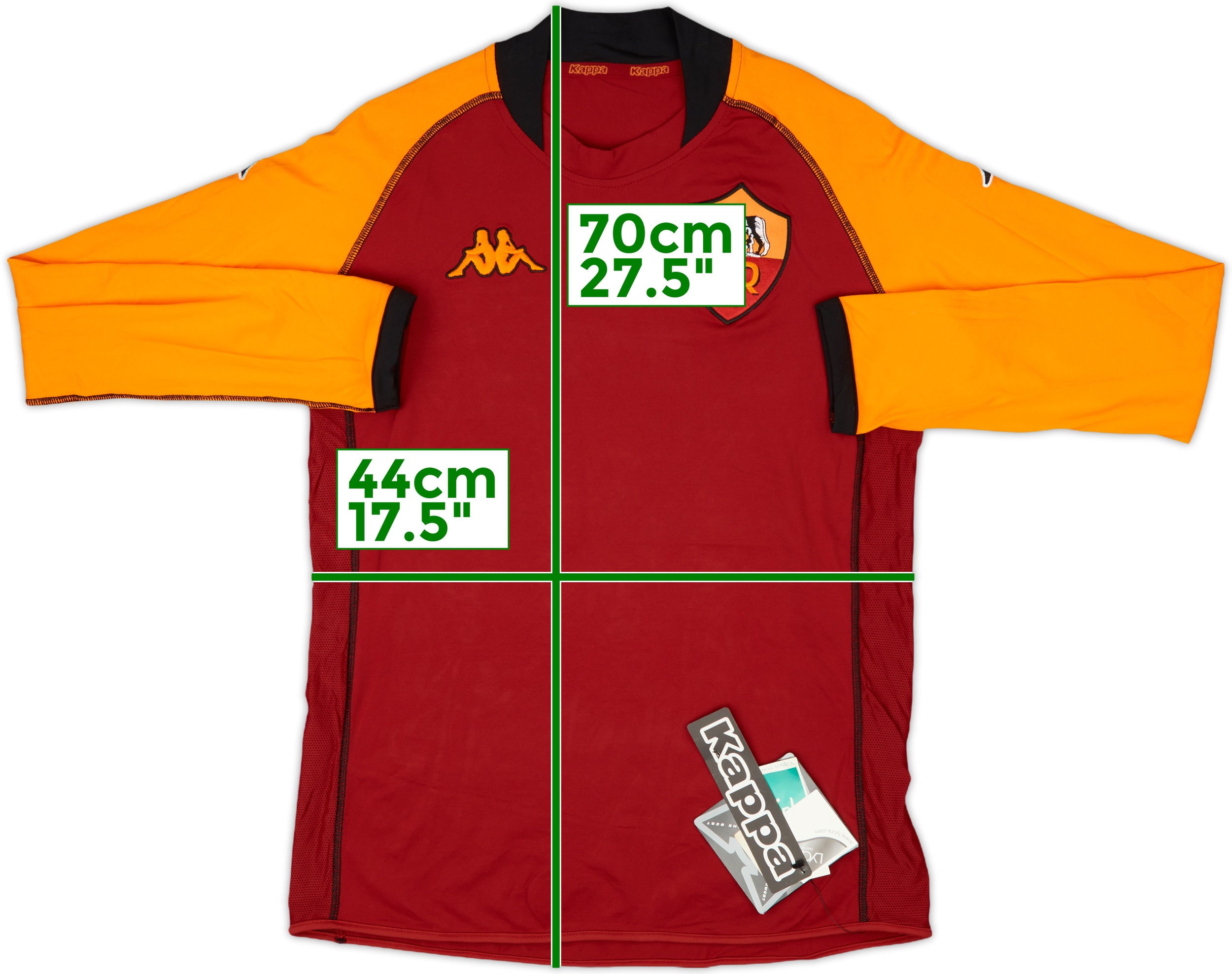 2002-03 Roma CL Home L/S Shirt (M)