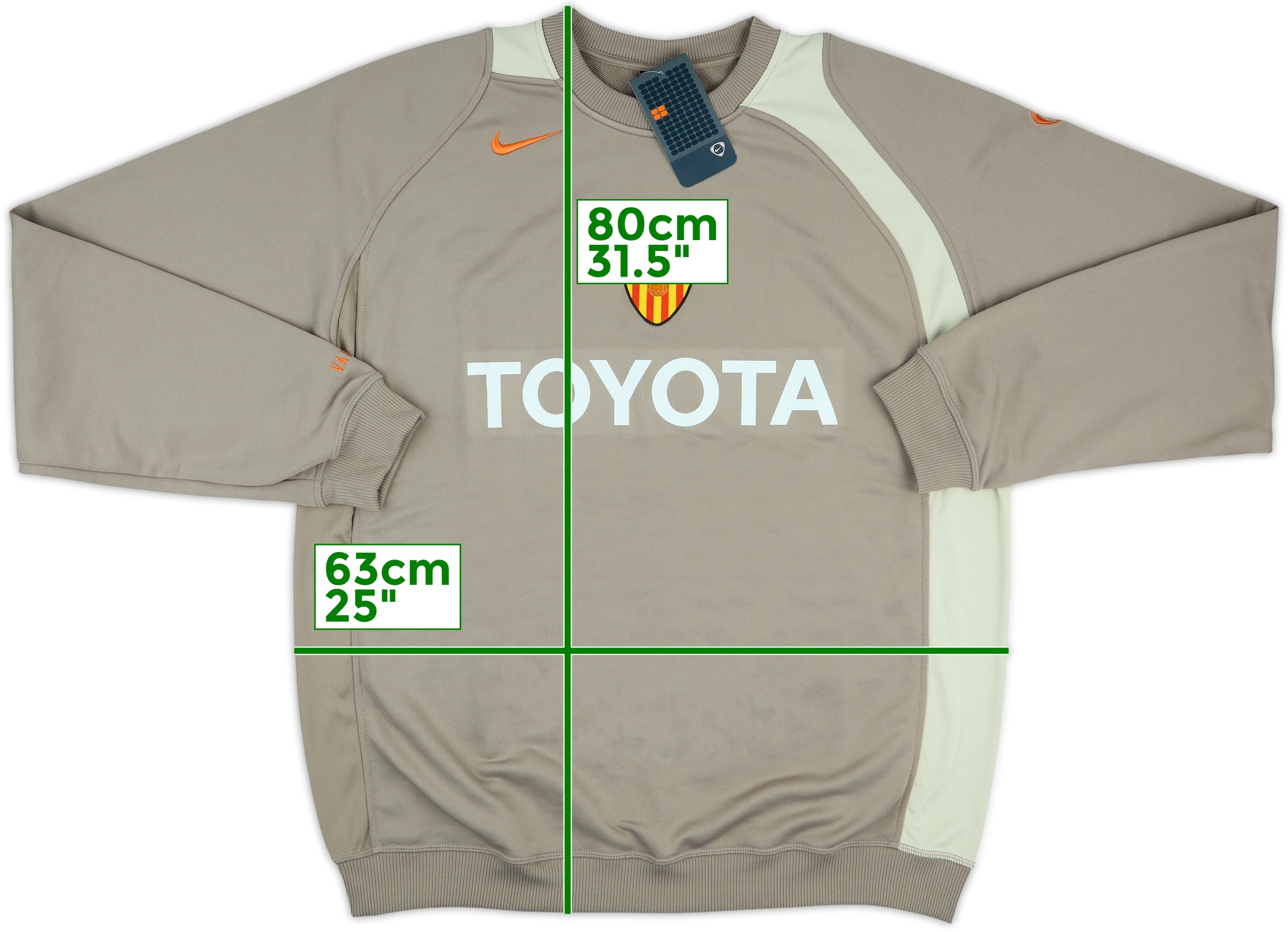 2004-05 Valencia Nike Sweat Top (XL)