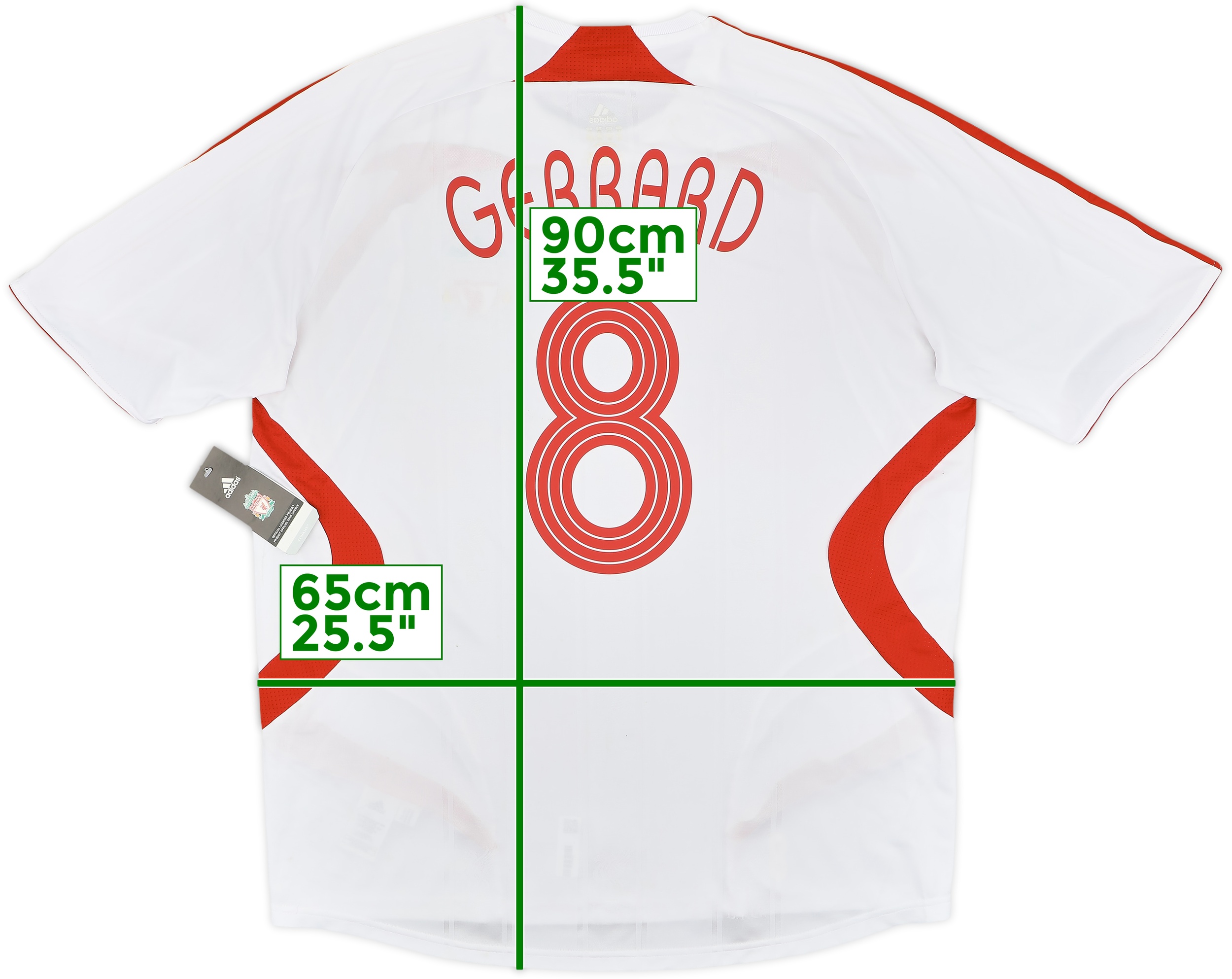 リバプール FC ジャージ GERRARD 8 番 M MENS FC LIVERPOOL 2006/2007 GERRARD #8 UEFA SOCCER FOOTBALL