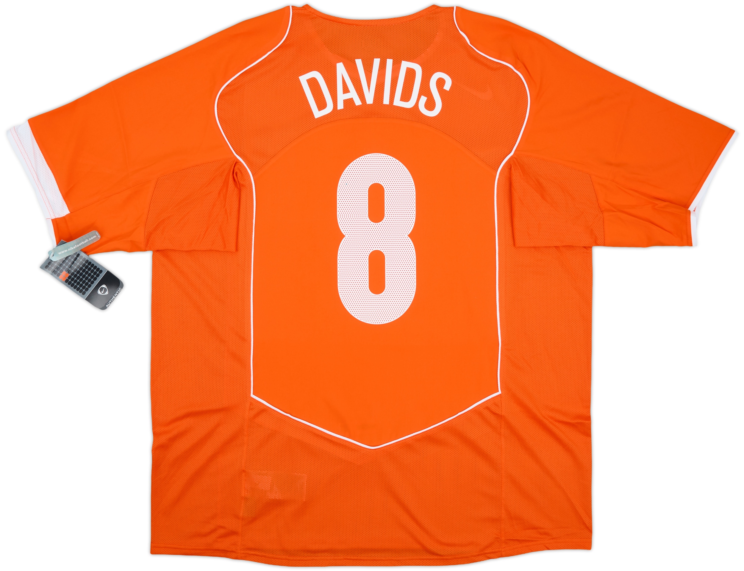 ダービッツ　Netherlands AWAY #8 DAVIDS 希少 2000/01 Netherlands Away Jersey #8 DAVIDS 2XL Nike Holland