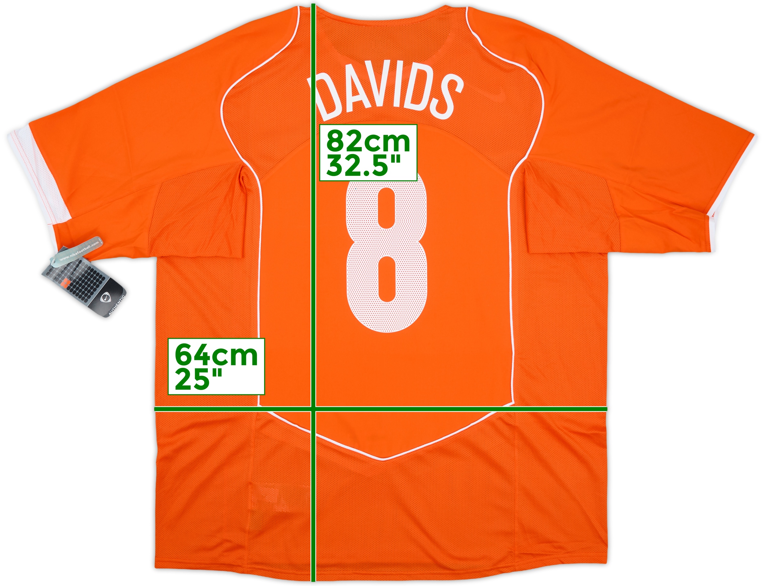 ウェア NETHERLANDS- 2004 (Home) 2004-06 Netherlands Home Shirt V. Hooydonk #11 - 7/10 - (S)