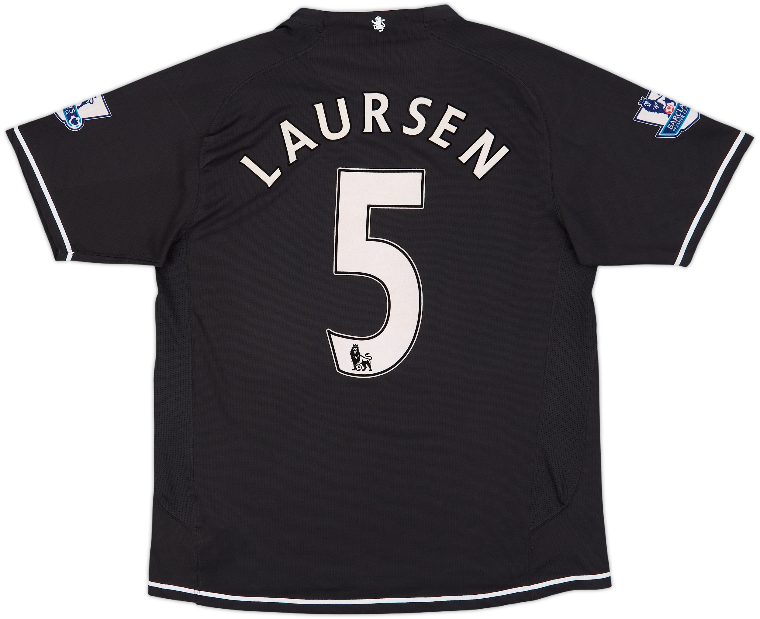 2007-08 Aston Villa Third Shirt Laursen #5 - 7/10 - (L)