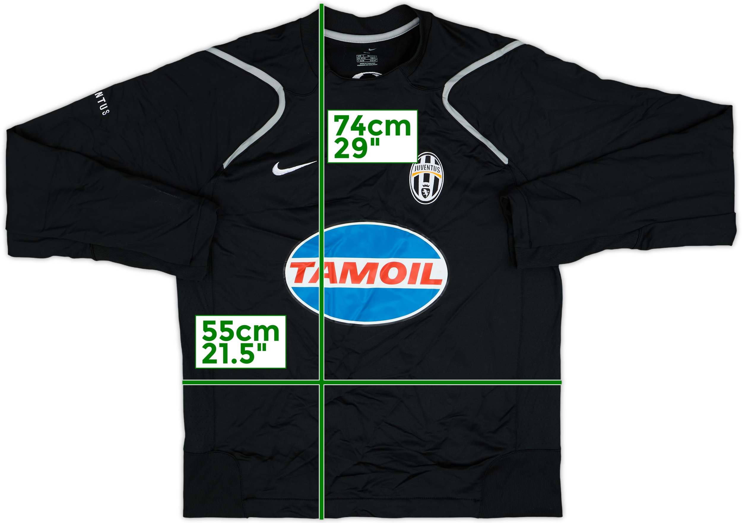 Juventus 黒/黄色 ストライプシャツ Juventus 黒/黄色 ストライプシャツ
