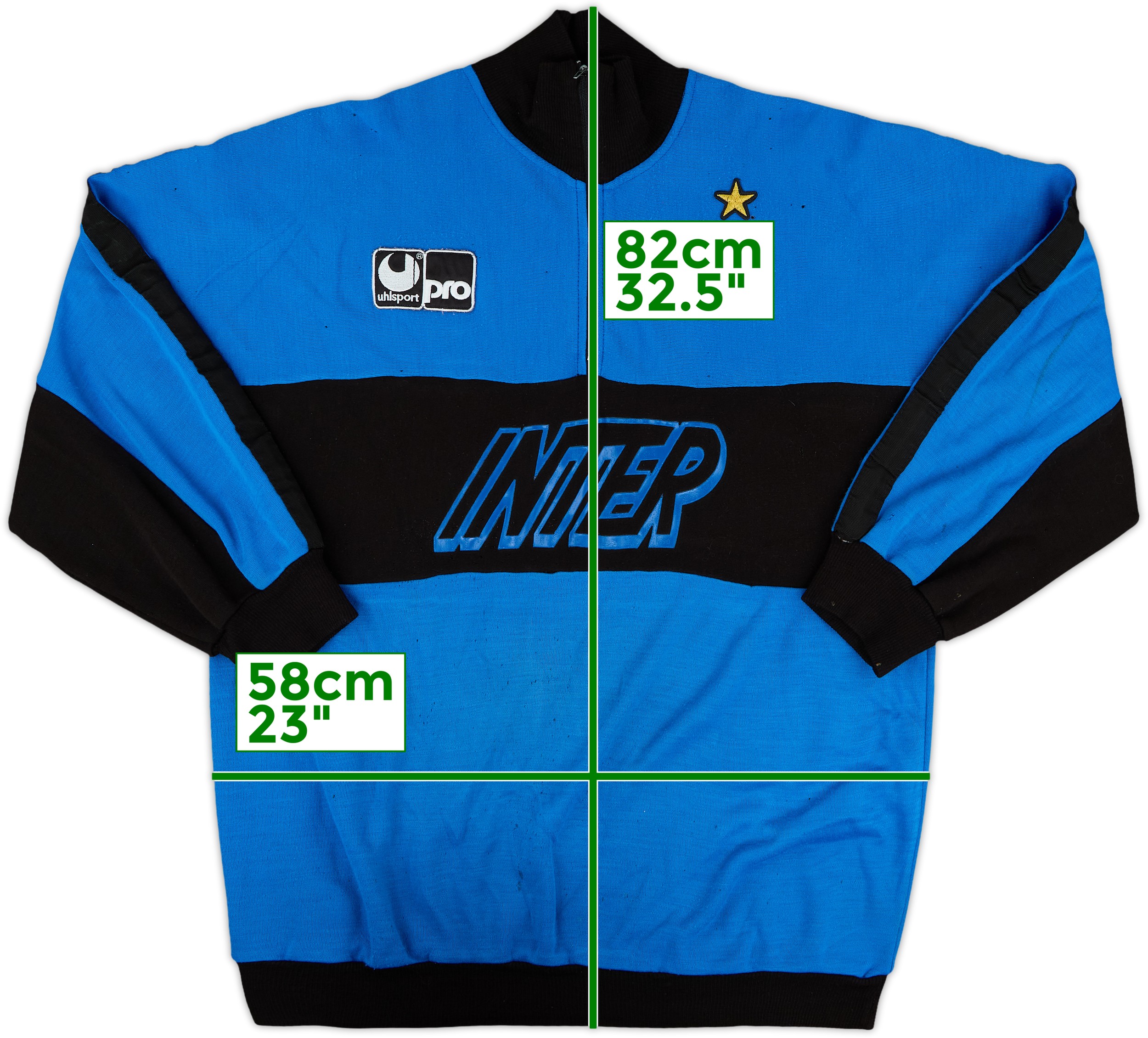 90s UMBRO×INTER 96/98 Half Zip Piste 1996-98 Inter Milan Umbro Track Jacket - 9/10 - (S)