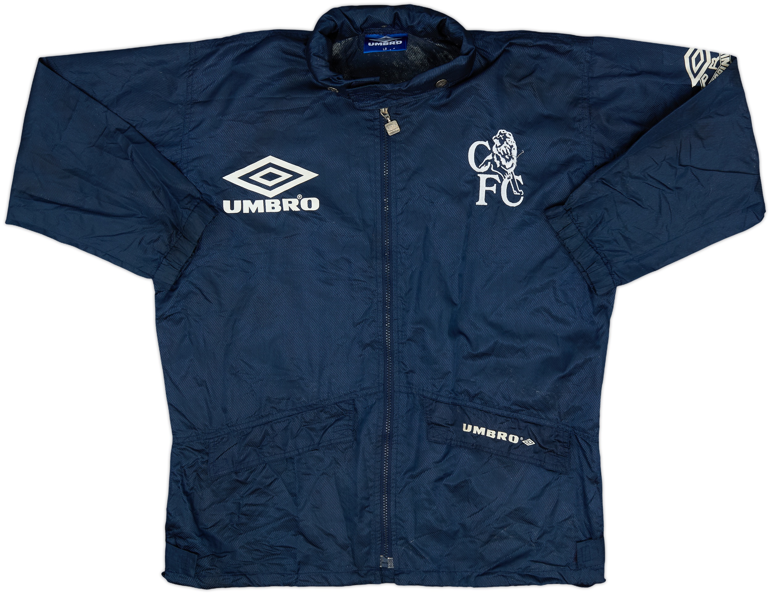 CHELSEA UMBRO 長袖ジャージ Lサイズ 1994-95 Chelsea Umbro Hooded Rain Jacket - 8/10 - (L.Boys)