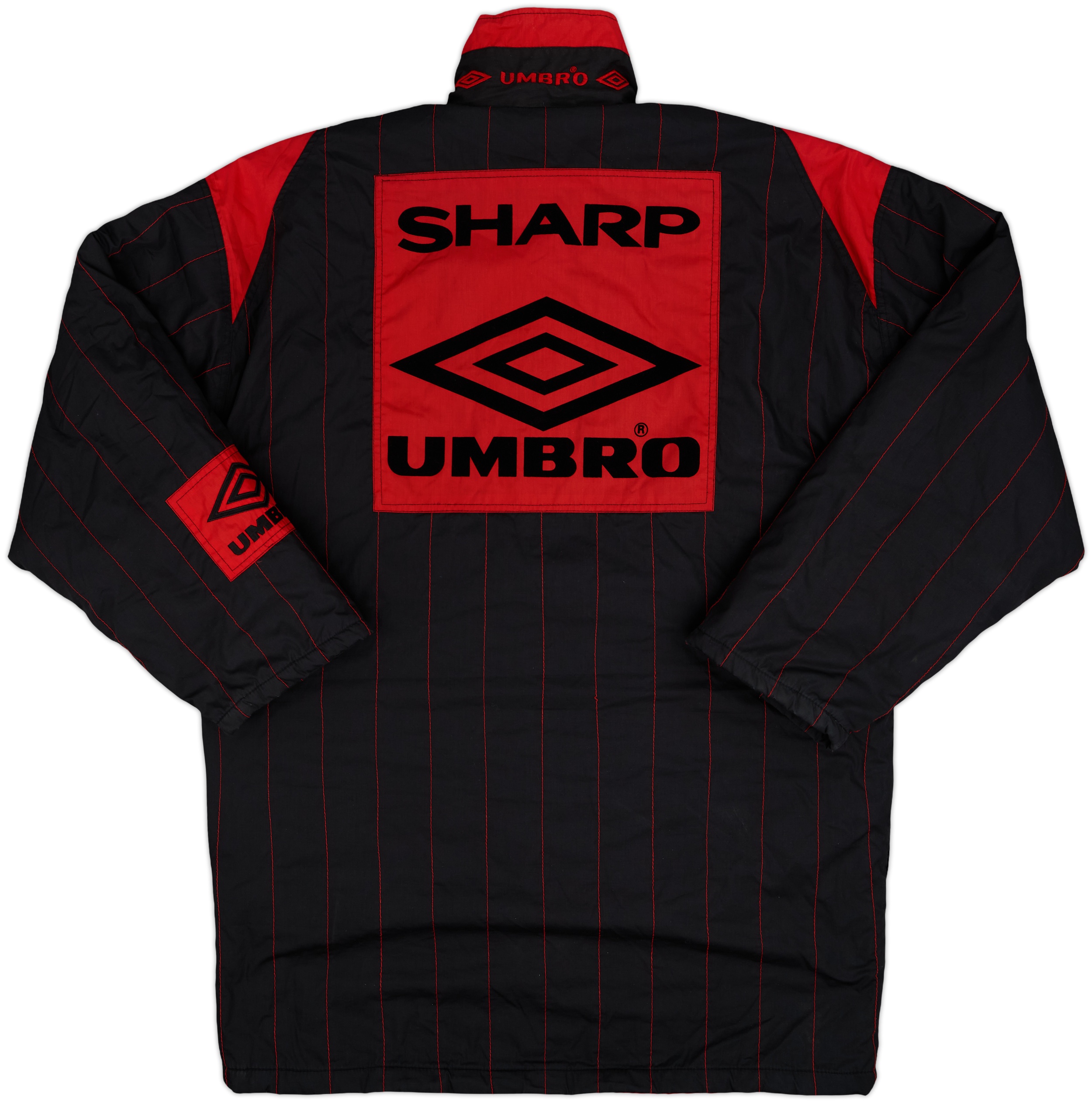 1992-93 Manchester United Umbro Padded Bench Coat - 10/10 - (XL)