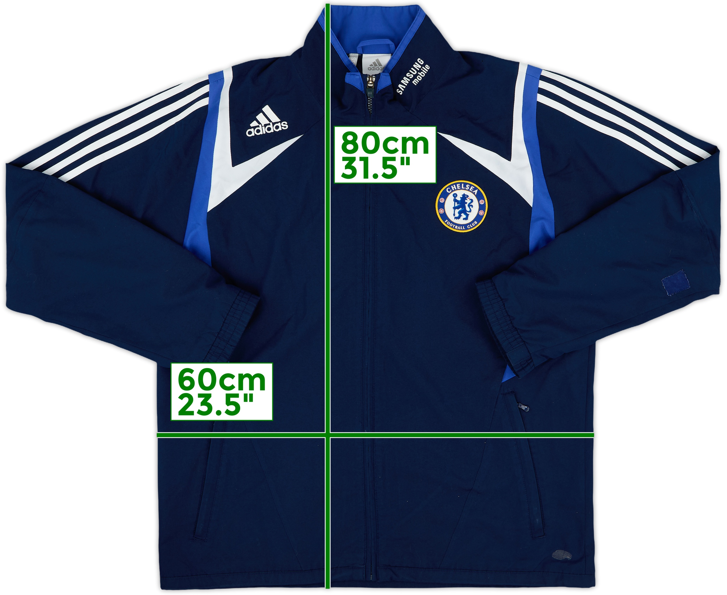 2007-08 Chelsea adidas Track Jacket - 8/10 - (L)