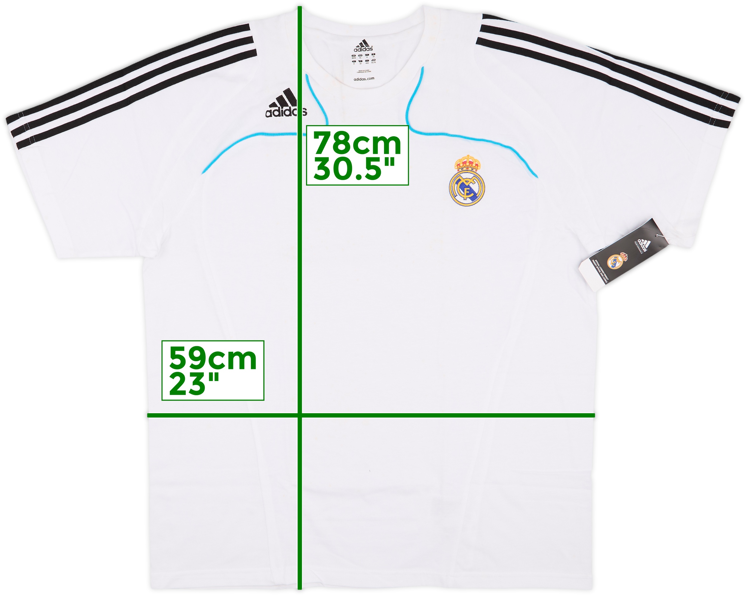 Adidas Real Madrid ユニフォーム　上下XL 2008-09 Real Madrid adidas Cotton Tee (XXL)